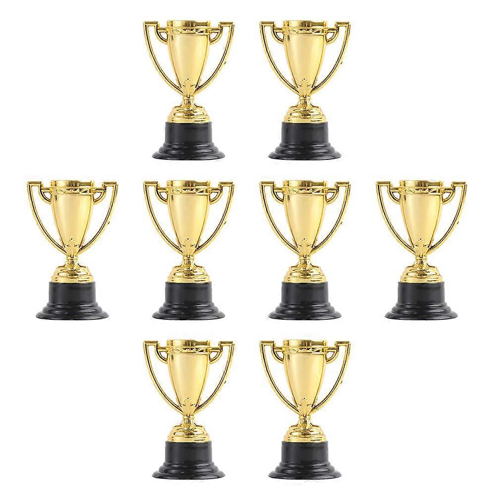 16pcs Mini Gold Plastic Trophies for Kids – Award Cups for Sports Day, Competitions, Parties, and Talent Shows