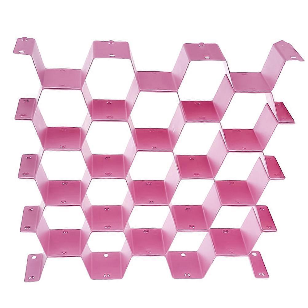 Pink Storage Box Set of 8pcs for Drawer Organizing Made of PP Plastic Perfect for Underwear Socks