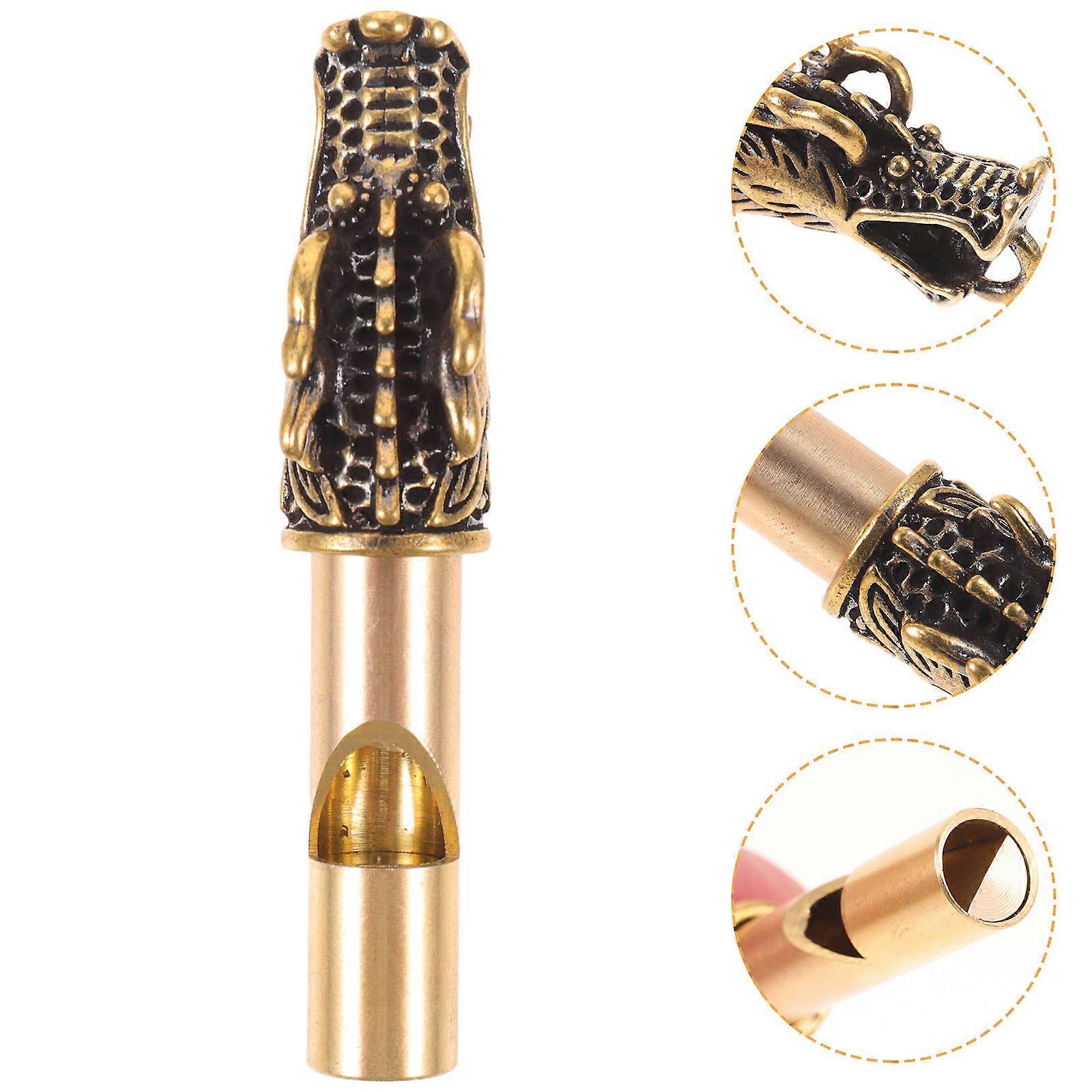 Brass Whistle Keychain – Loud Emergency Sound, Portable Design for Camping, Hiking, Survival, Referees and Trainers