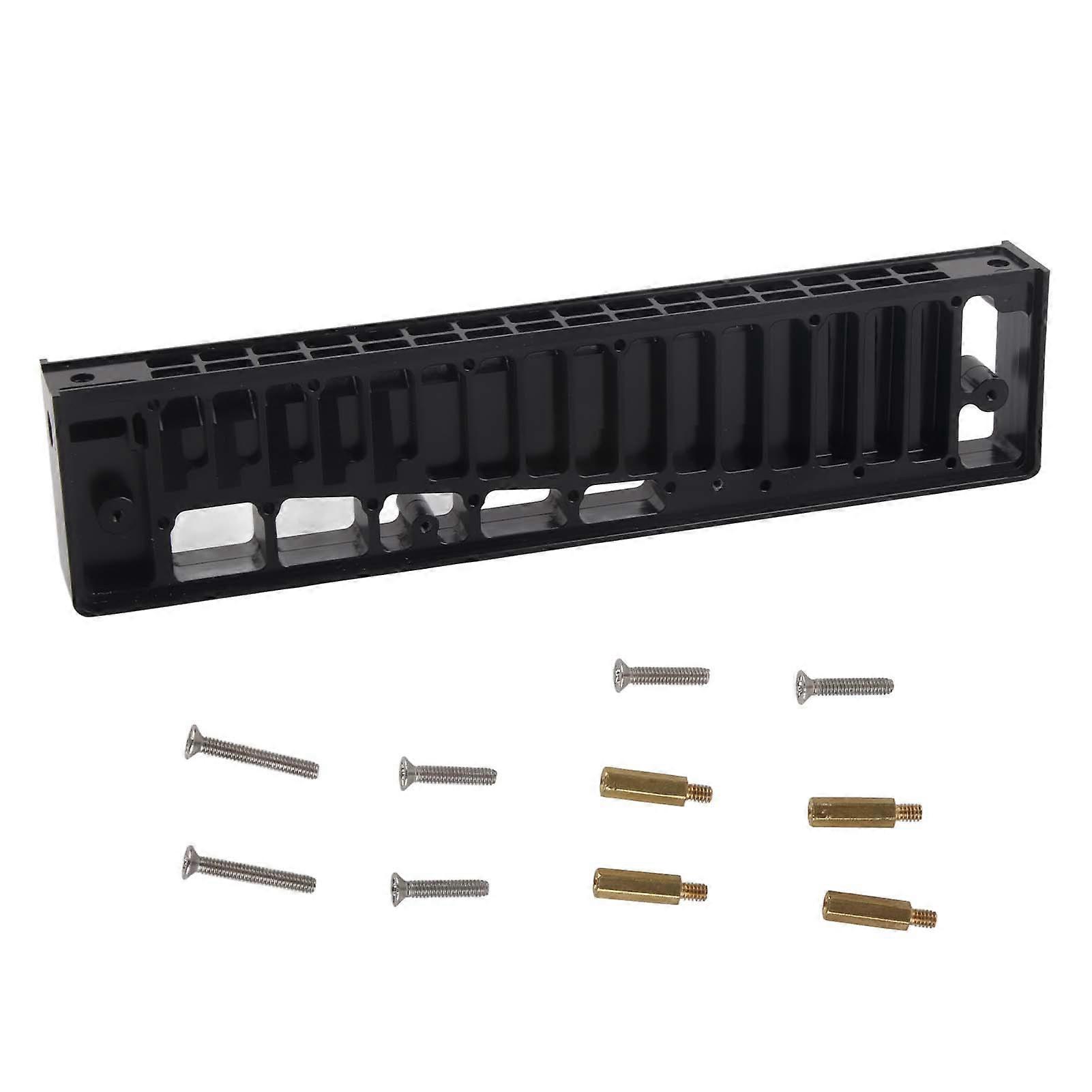 Harmonica Comb Aluminum Alloy 12 Holes Harmonica Comb Part for Super64 Super64X