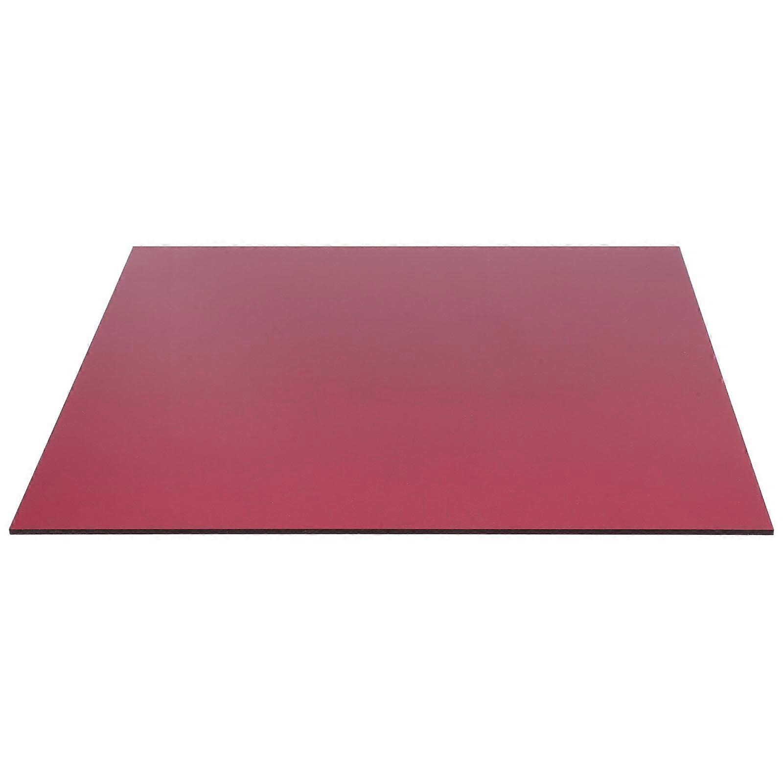 Red Acrylic Sheet for Office High Transparency SemiTranslucent Design Easy to Cut and Clean 48x36 Inches