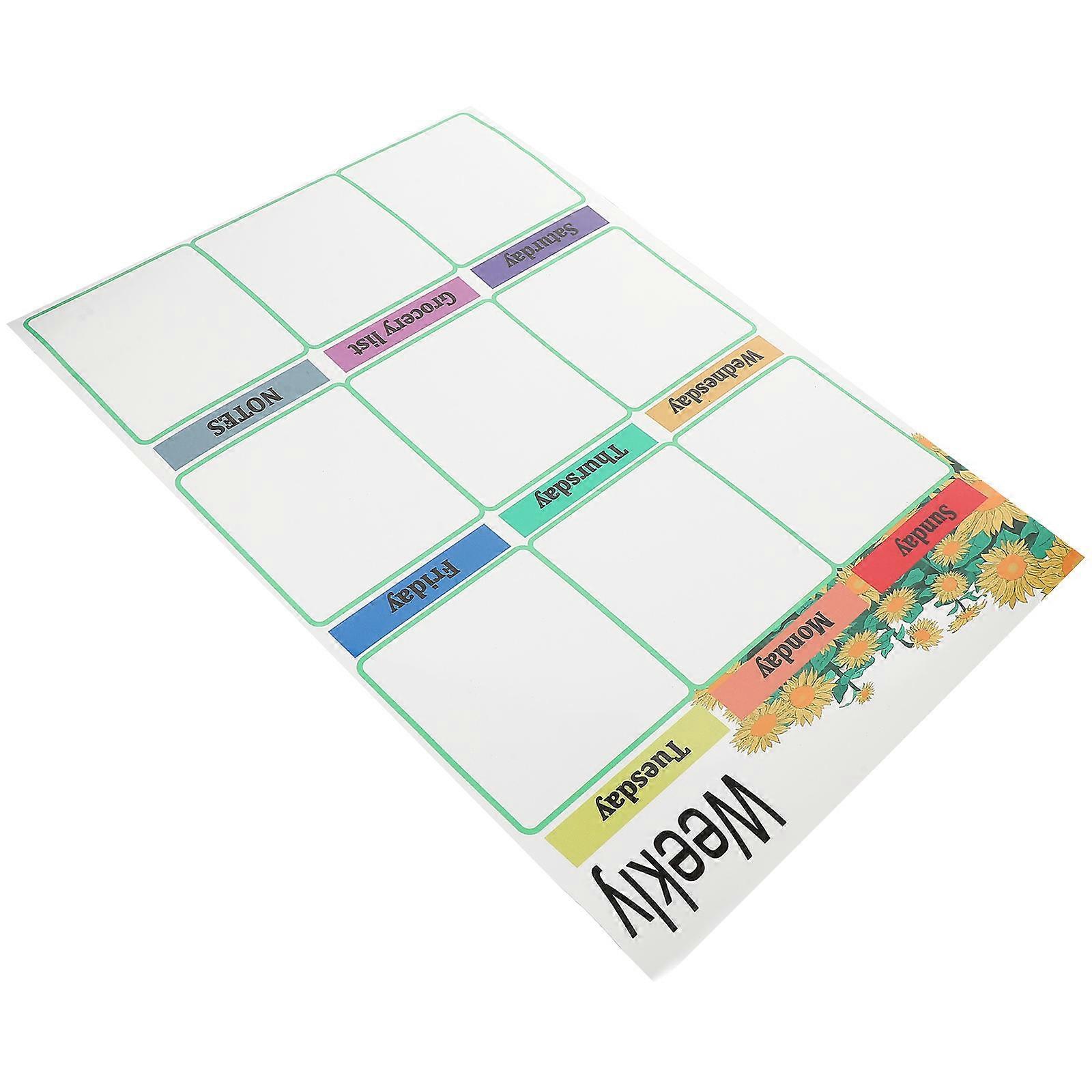 Refrigerator Calendar Fridge Calendar Dry Erase White Board Simple Design Families 1 Set