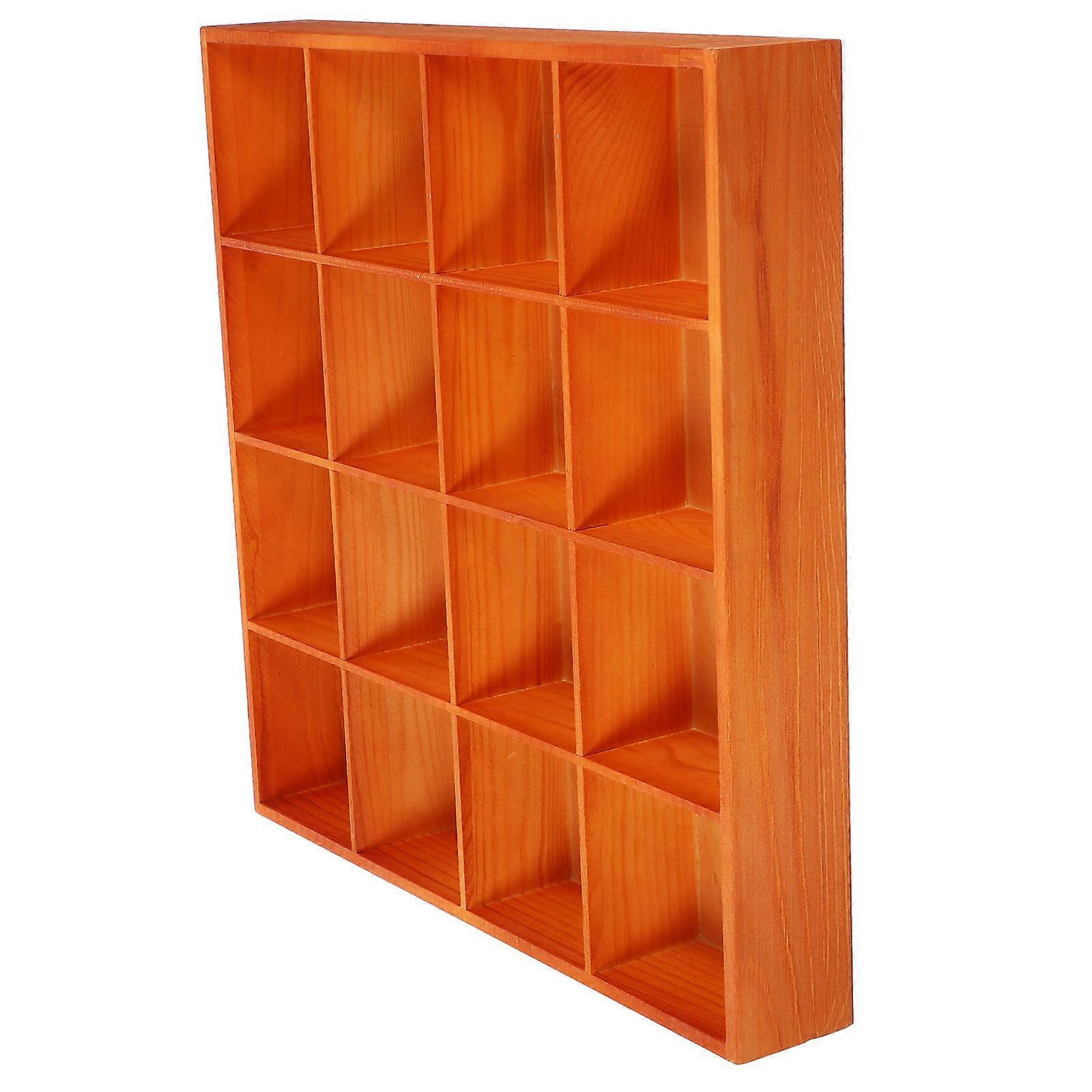 Wood Bedroom Storage Organizer with Multicompartment Design for Clothes Accessories in Chocolate Color 7.5 x 5.2 x 3.8 Inches