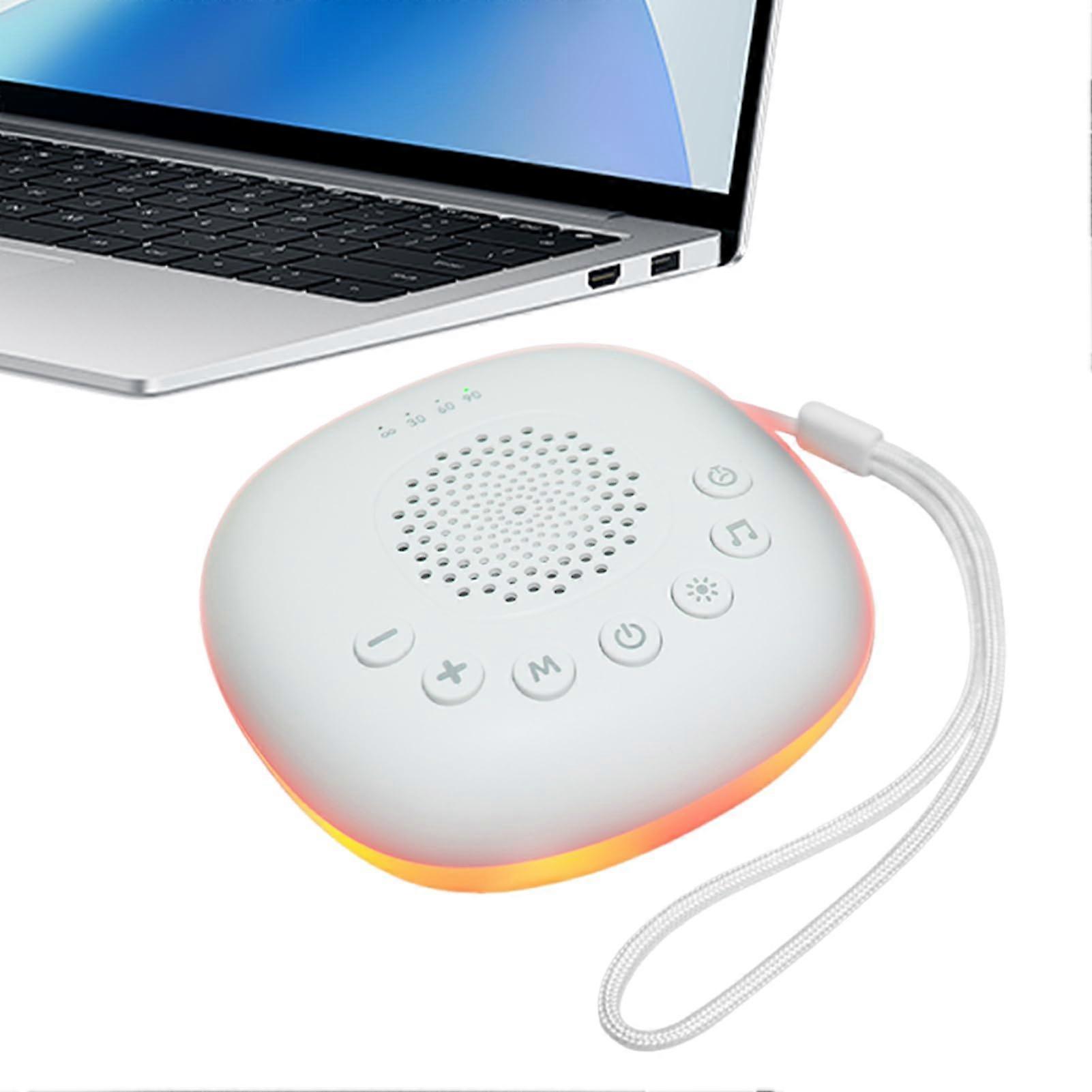 White Noise Machine Portable Sleep Aid USB Charging Nature Sounds For Home And Travel Meditation