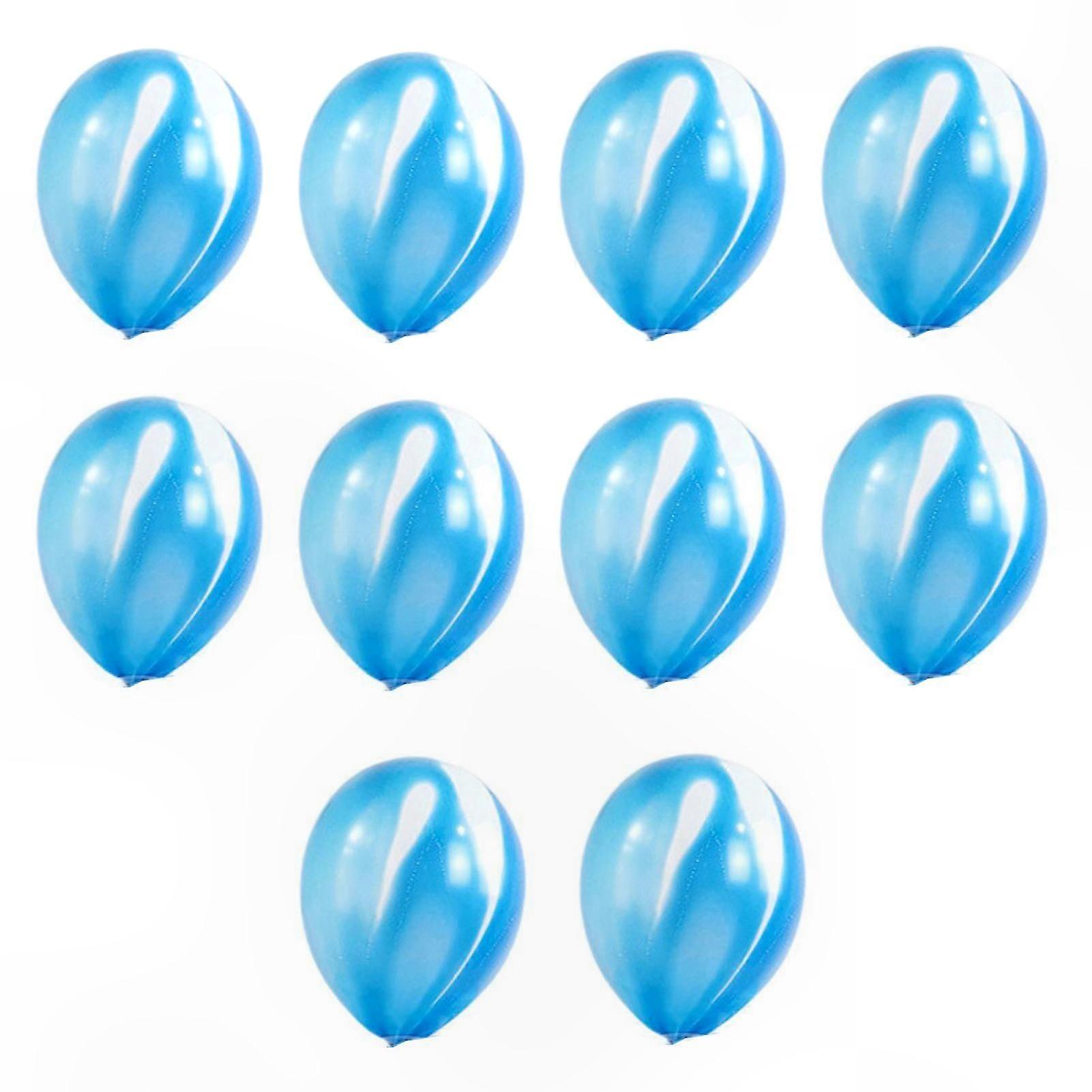 10pcs Latex Balloons with Marble Agate Design for Party Decor