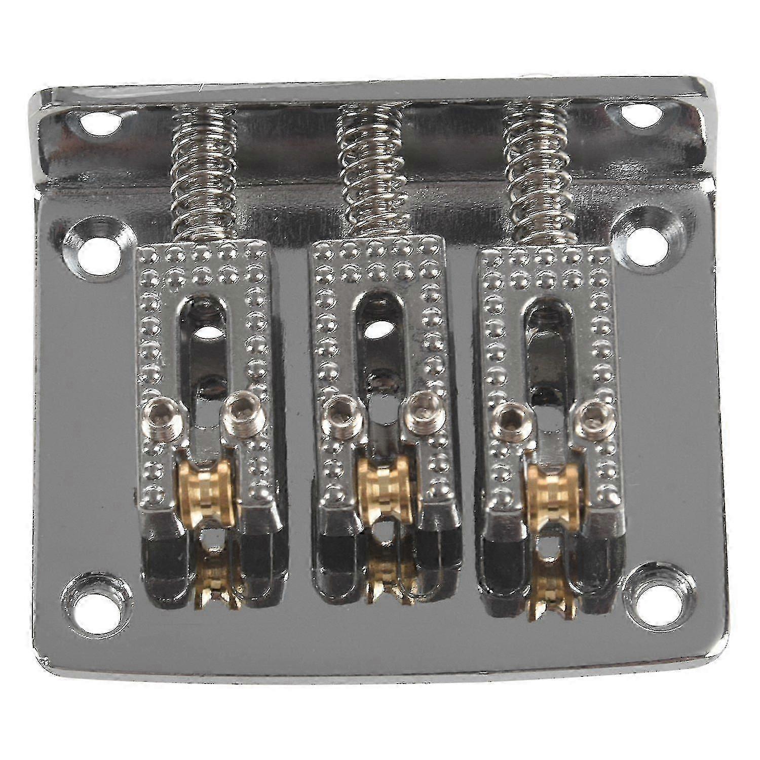 Guitar Bridge Tail 3 String Guitar Replacement Silver