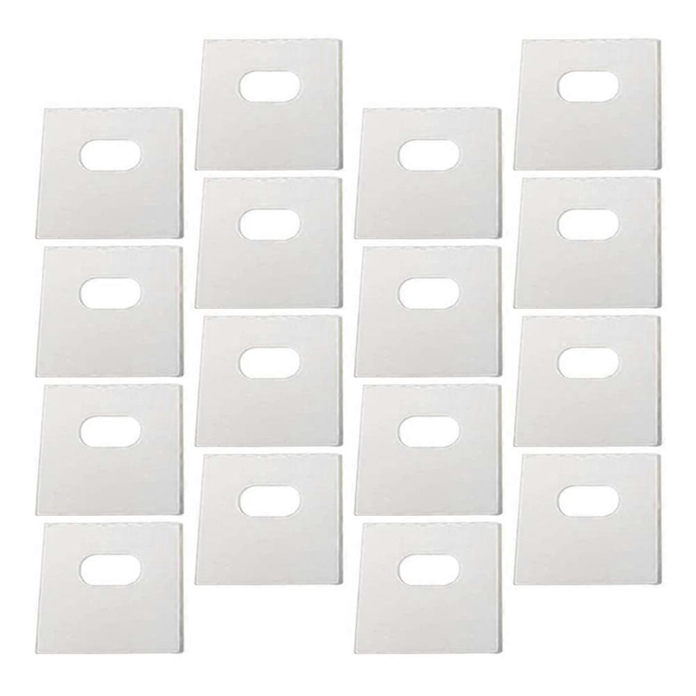 60Pcs Vertical Blind Repair Tabs for Blinds Self Adhesive PVC White Easily Fix Broken Slats