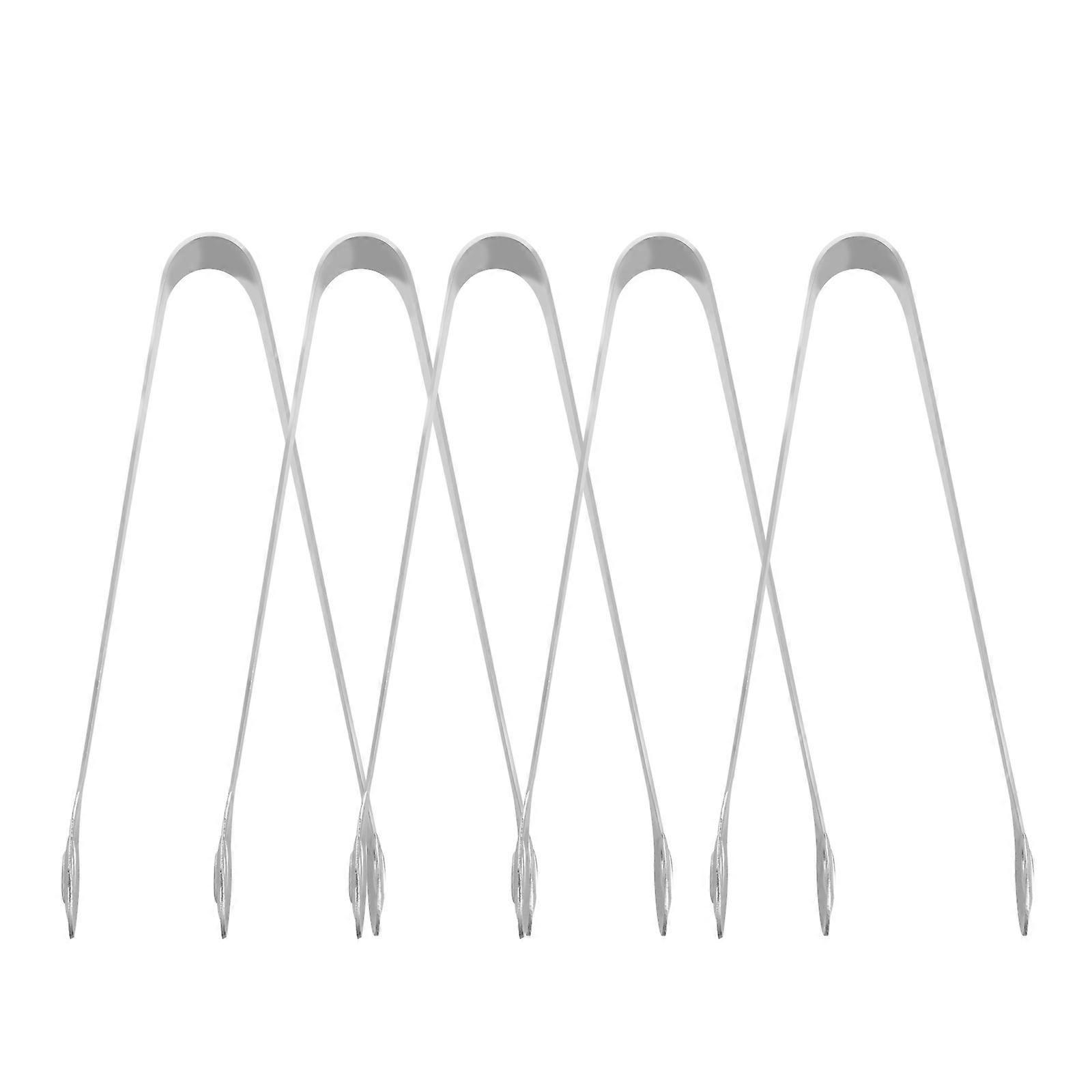 Here's a refined and professional product description based on your input:
**5 Piece Stainless Steel Food Tongs Set – Portable Ice Tongs, Cooking