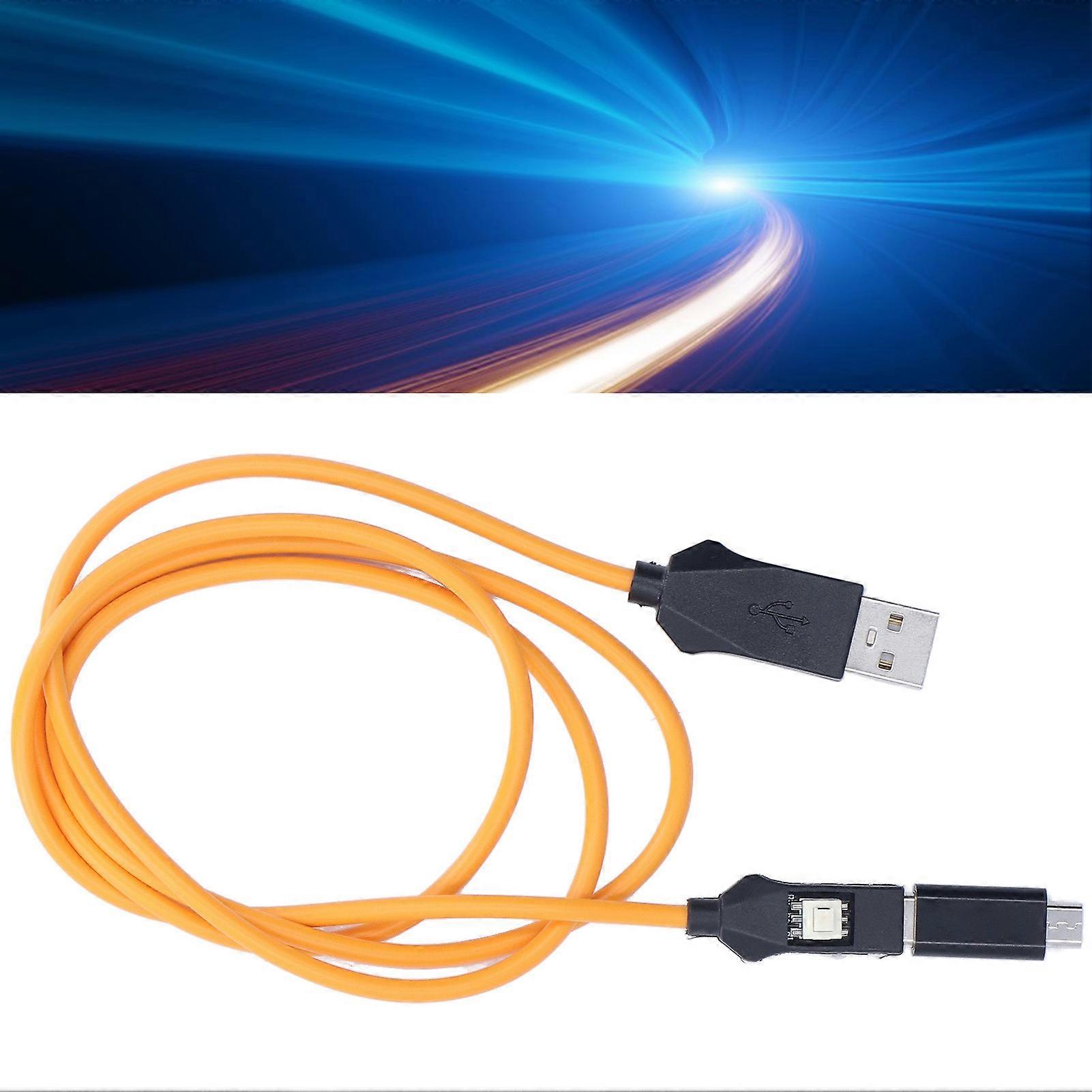 Deep Short Circuit Engineering Cable USB Port Mobile Phone Repair Cable with Switch 1 Meter