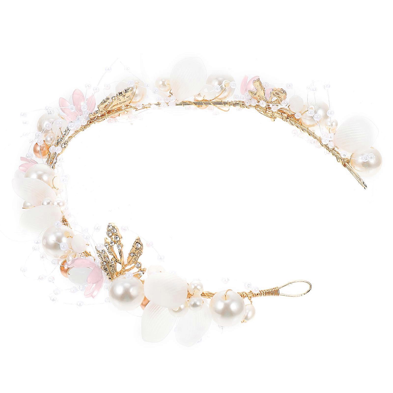 Here's a polished and engaging product description for your **Creative Pearl Flower Headband**:
 
### ✨ **Elegant Pearl Flower Headband – Timeless