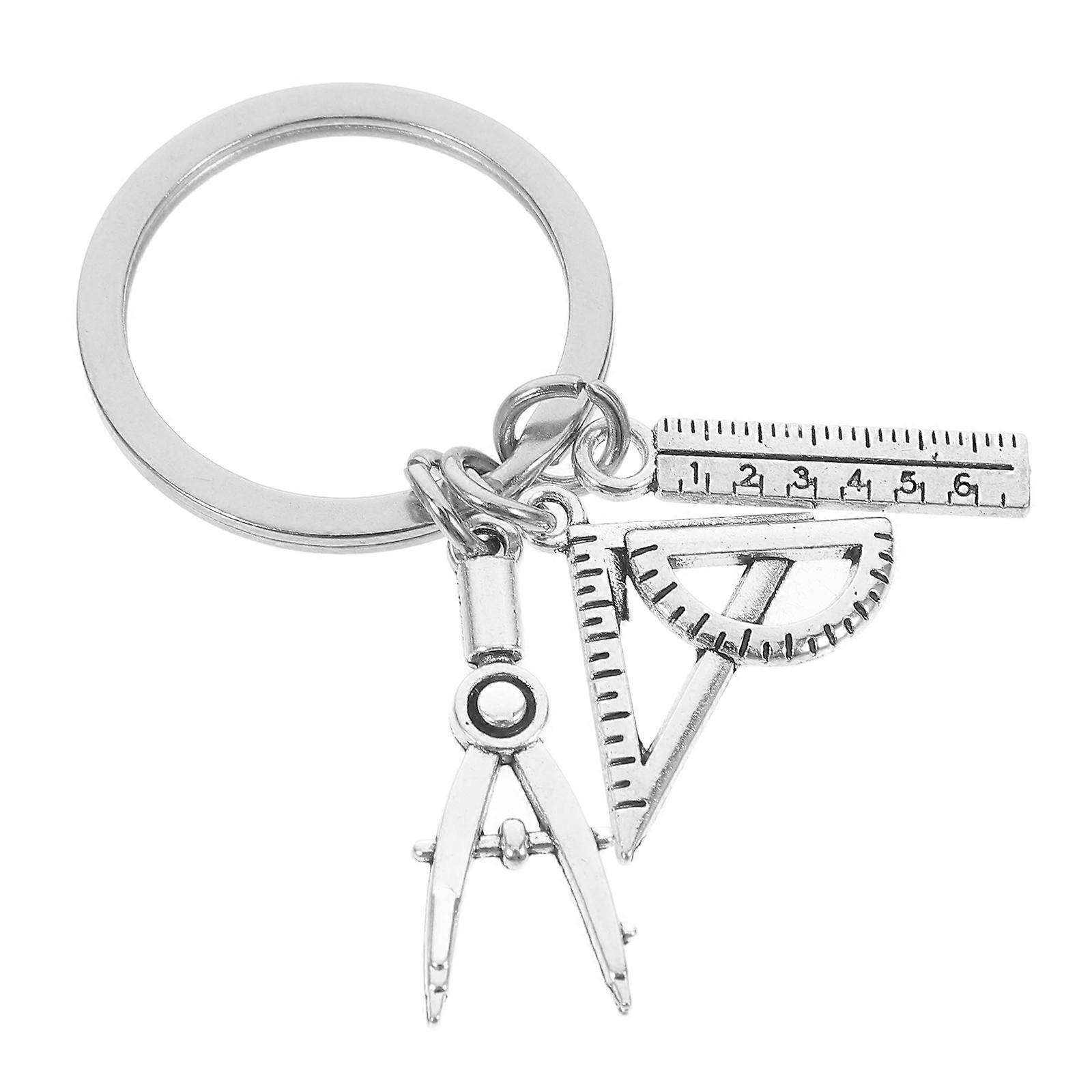 Engineer Key Chain Ruler Keyring for Architects & Students – Lightweight Decorative Keychain for Bags & Backpacks – Design Accessory