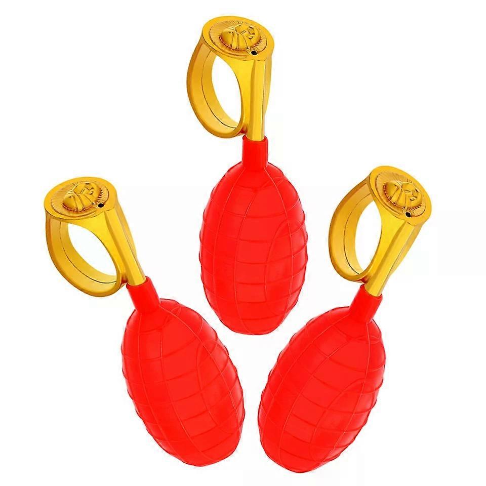 Vandsprayring, 3 stk Rødt Legetøj til aprilsnar