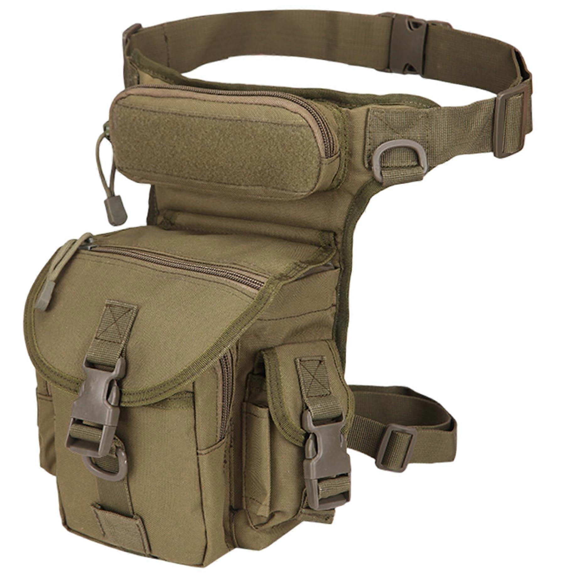 Metal Detection Bag, Waterproof Oxford Fabric Drop Leg Bag with Multiple Pockets for Hiking, Fishing, Camping, Hunting, Style 1, Drop Leg Style 1