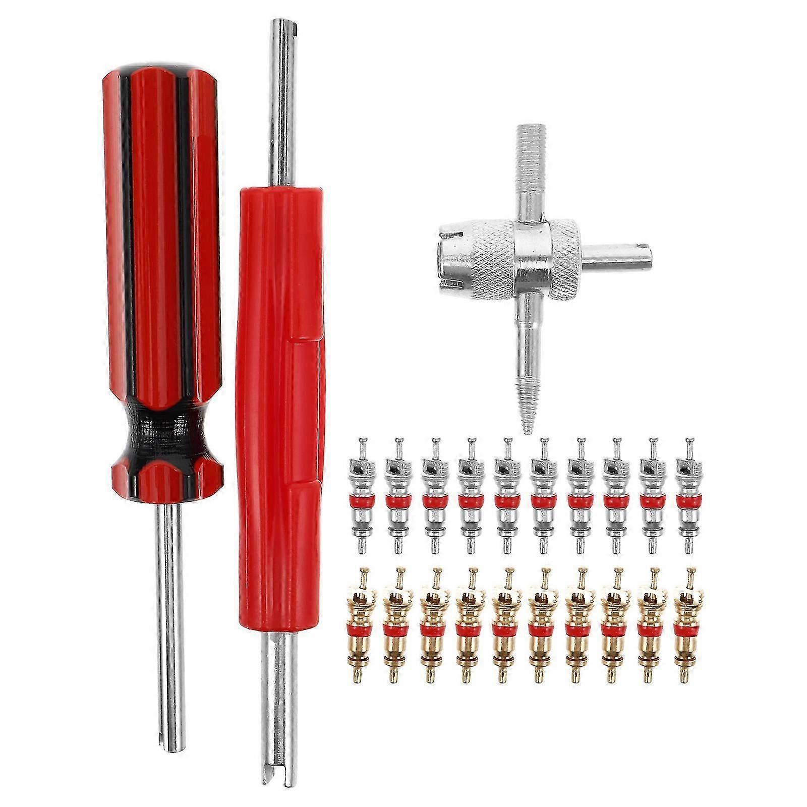 Tire Tool Set Tyre Valve Stem Puller Tools Ergonomic Design Valve Core Removal 1Set
