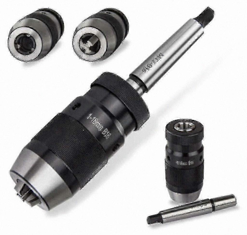 1-16mm Drill Chuck with Quick-Tension Mechanism and Mk2 Cones for Precision Boring Operations