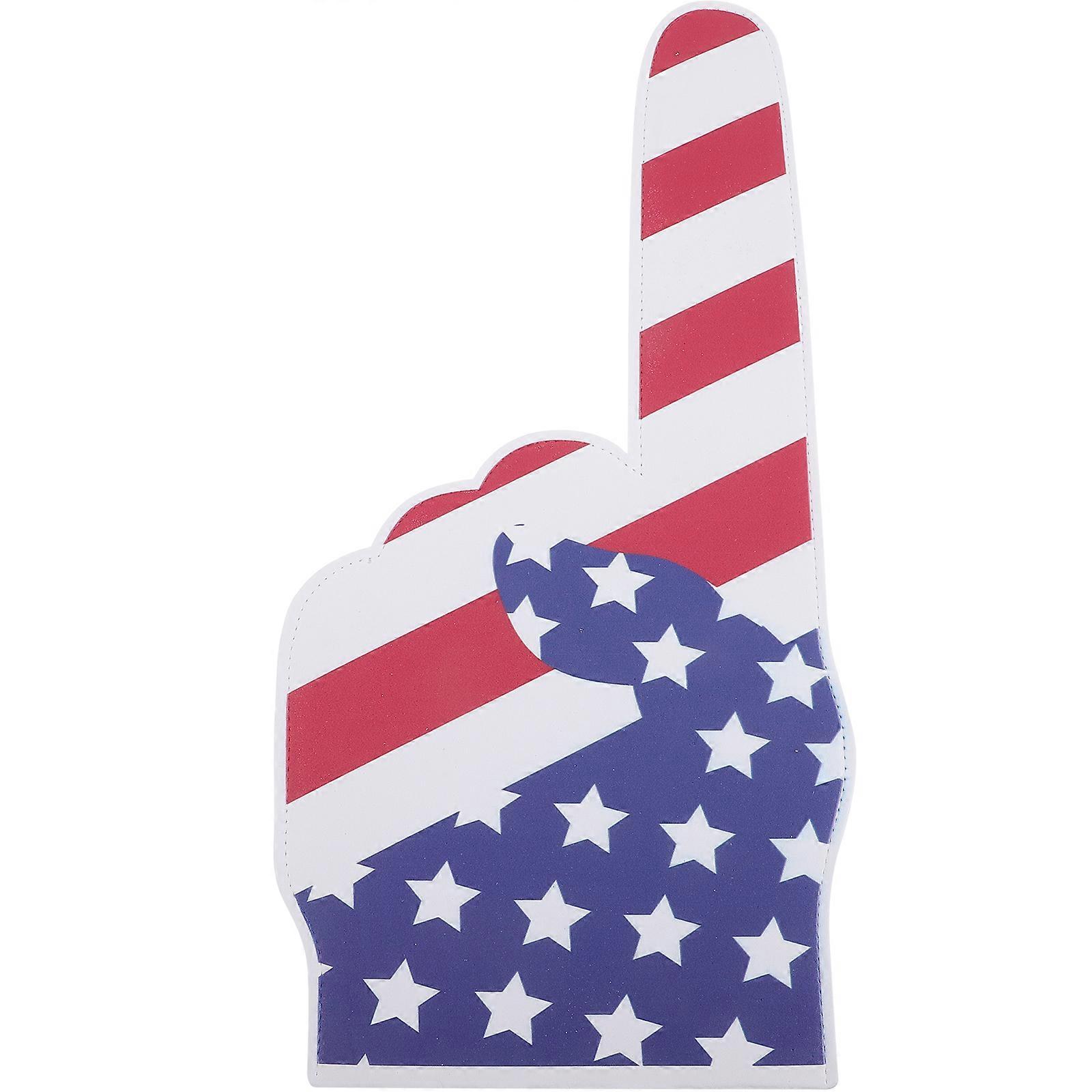 Cheering Foam Finger American Pattern Foam Finger Designed For Sports Fans Multi Cheer Prop 1Pack