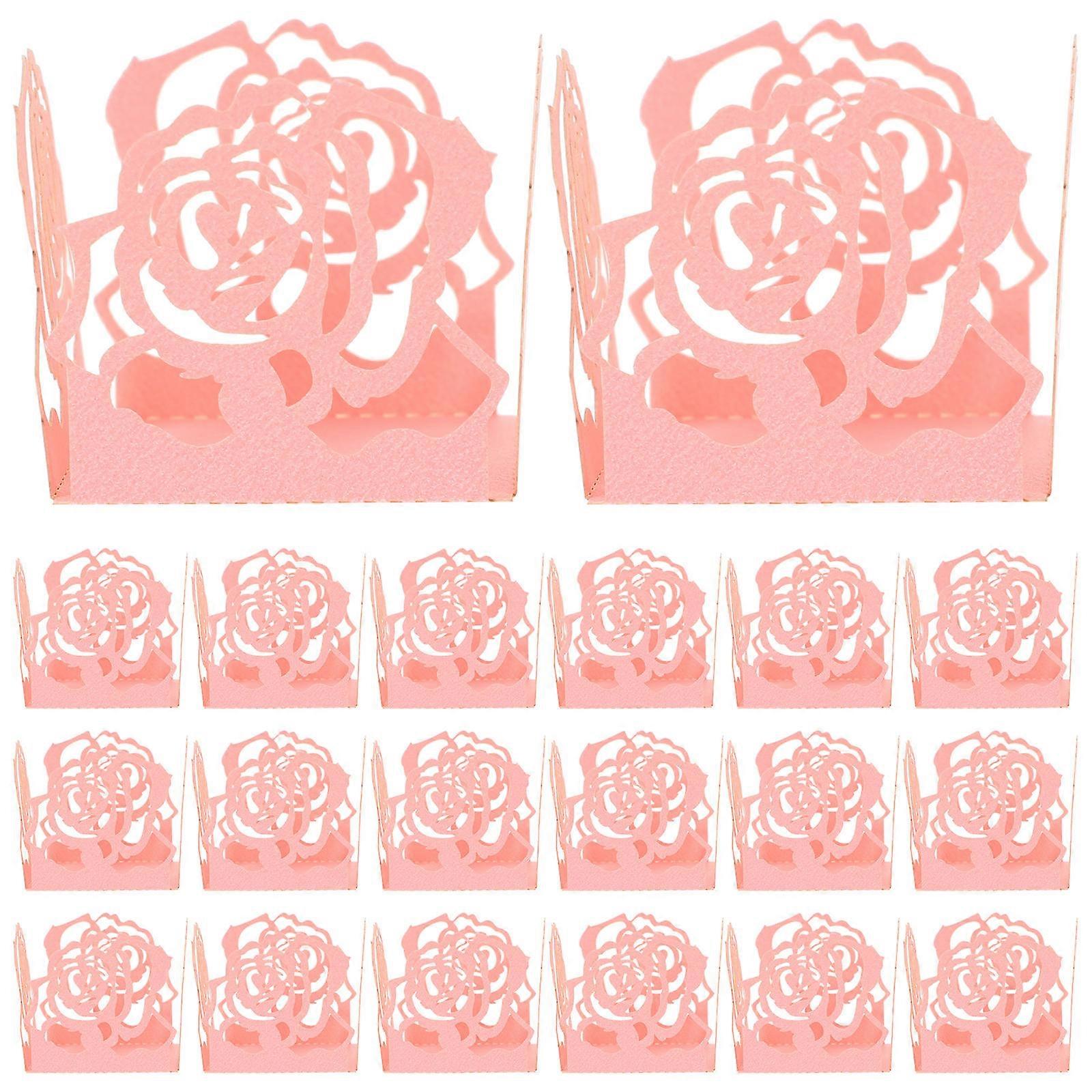 Chocolate Wrapping Trays 50Pcs Paper Prevent Sticking Display Enhancement For Sweets Candies Chocolate Birthdays Holidays