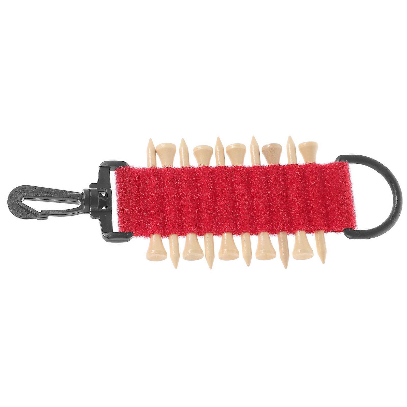 Golf Tee Holder 1 Set Tee Cover Organizer Lightweight Practical Design Red Storage For Golf Equipment