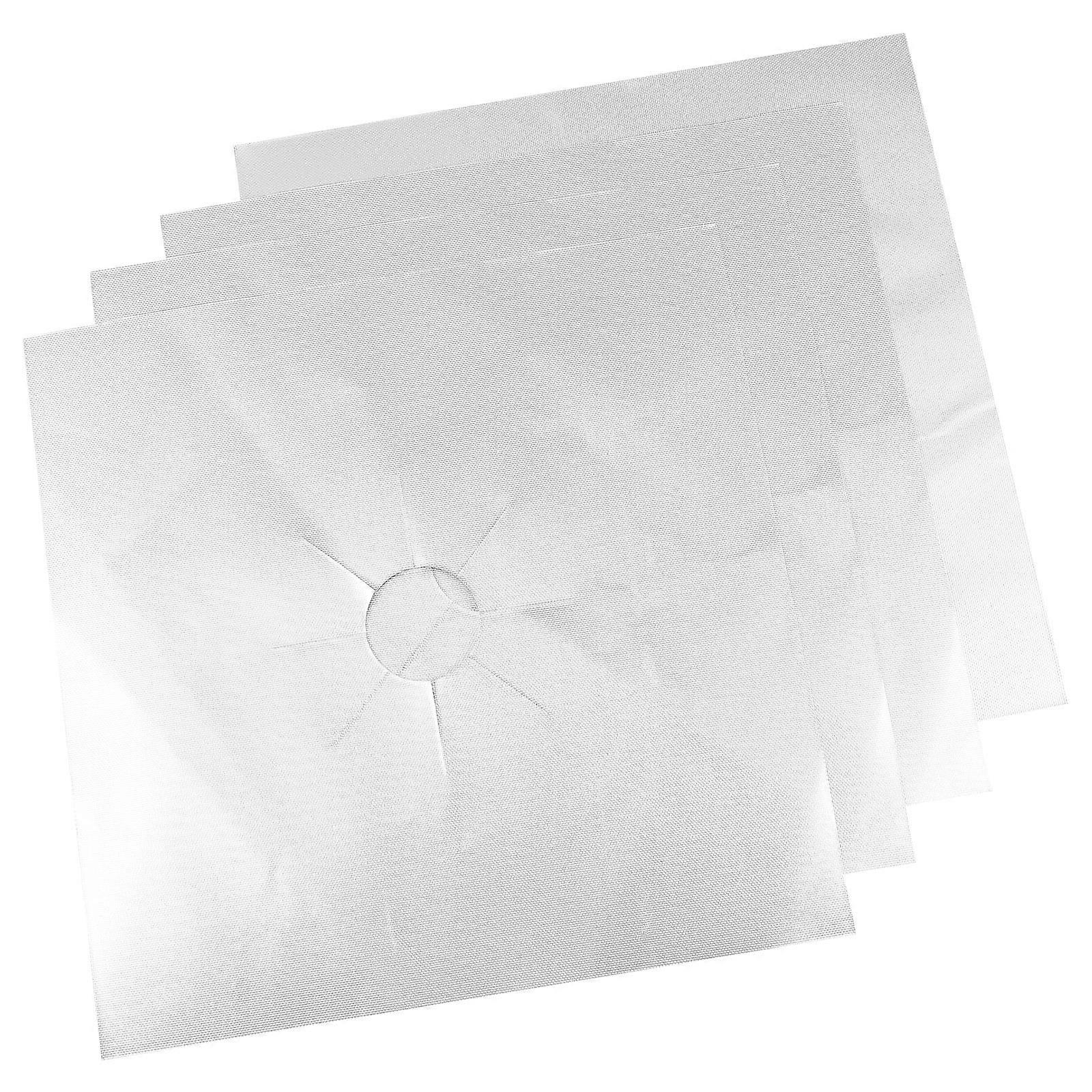 4Pcs Stove Burner Liners Heat Resistant 27X27X0.01CM Cooking Tools Suitable For Gas Stoves Safe For Use