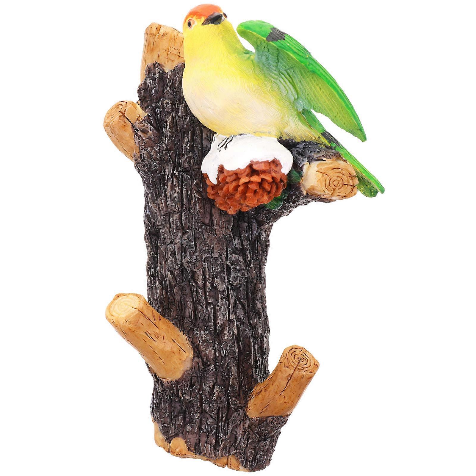 Tree Branch Hook Dark Brown Resin Decorative Hook for Versatile Storage and Planting Use