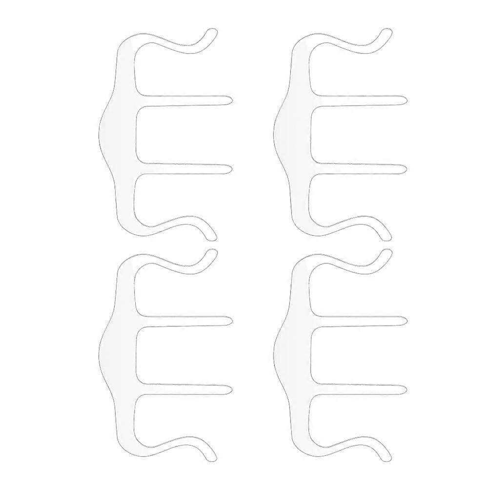 Book Page Clips Acrylic Fixing Clamp for Fixing 4Pcs Transparent Design