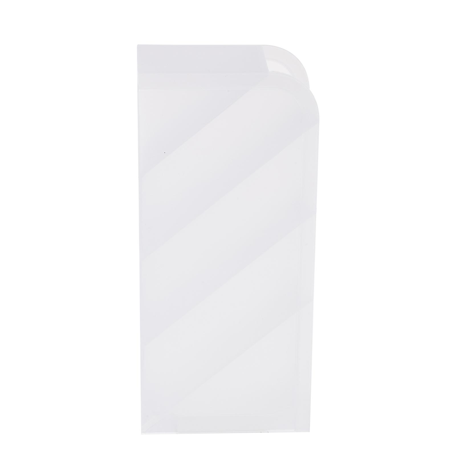 Storage Container Pencil Holder Desktop Pen Organizing Box For Home Use Office Environment Transparent Plastic 1Pcs