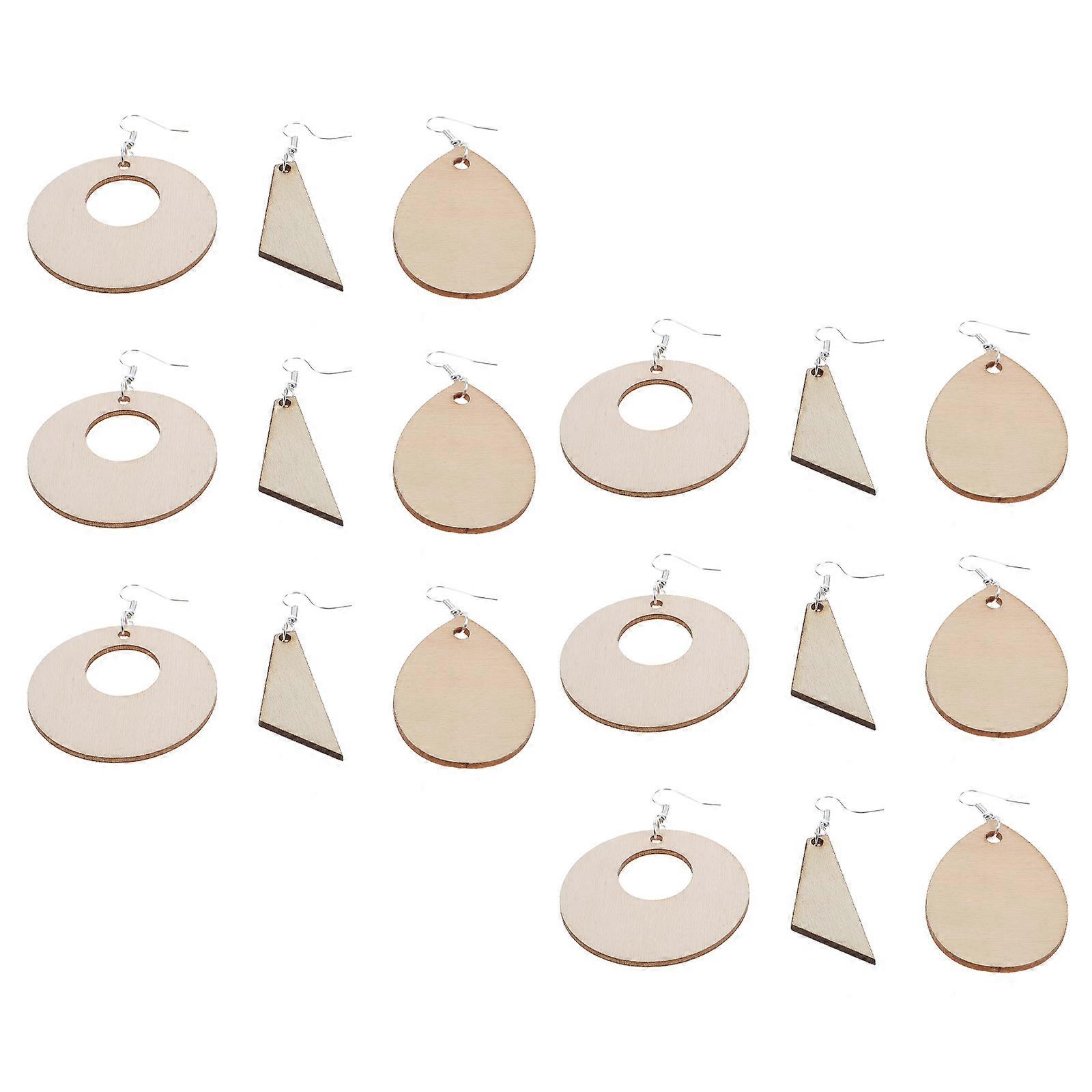 Unfinished Earring Pendant DIY Jewelry Making Kit with Blanks for Creative Pendant Designs and Custom Crafts