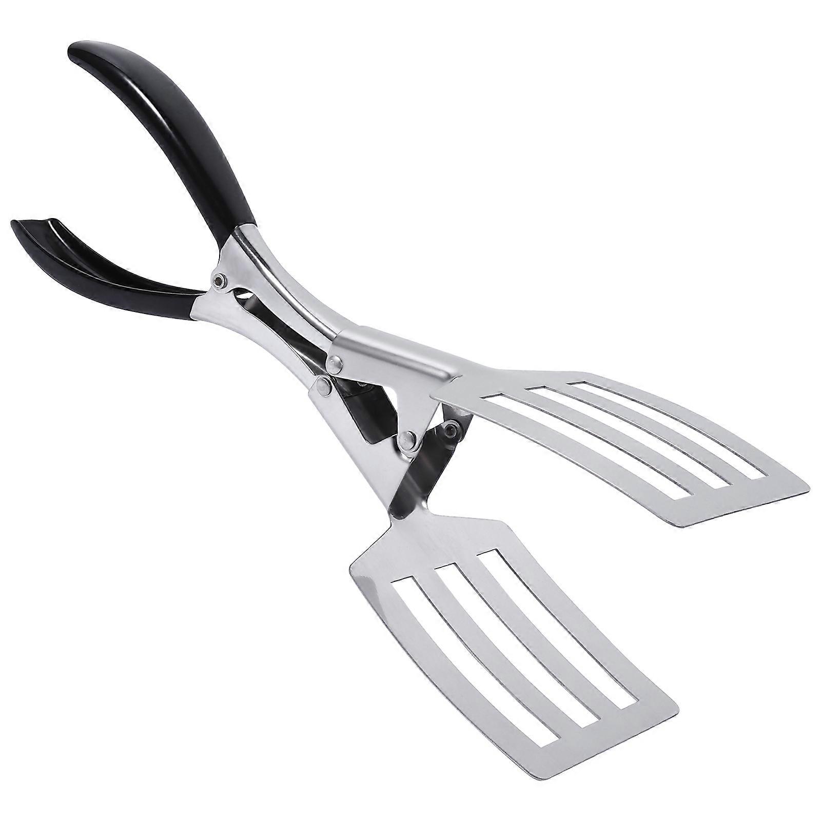 Stainless Steel Food Tongs for Home Use with Ergonomic Handle Design 1 Pair