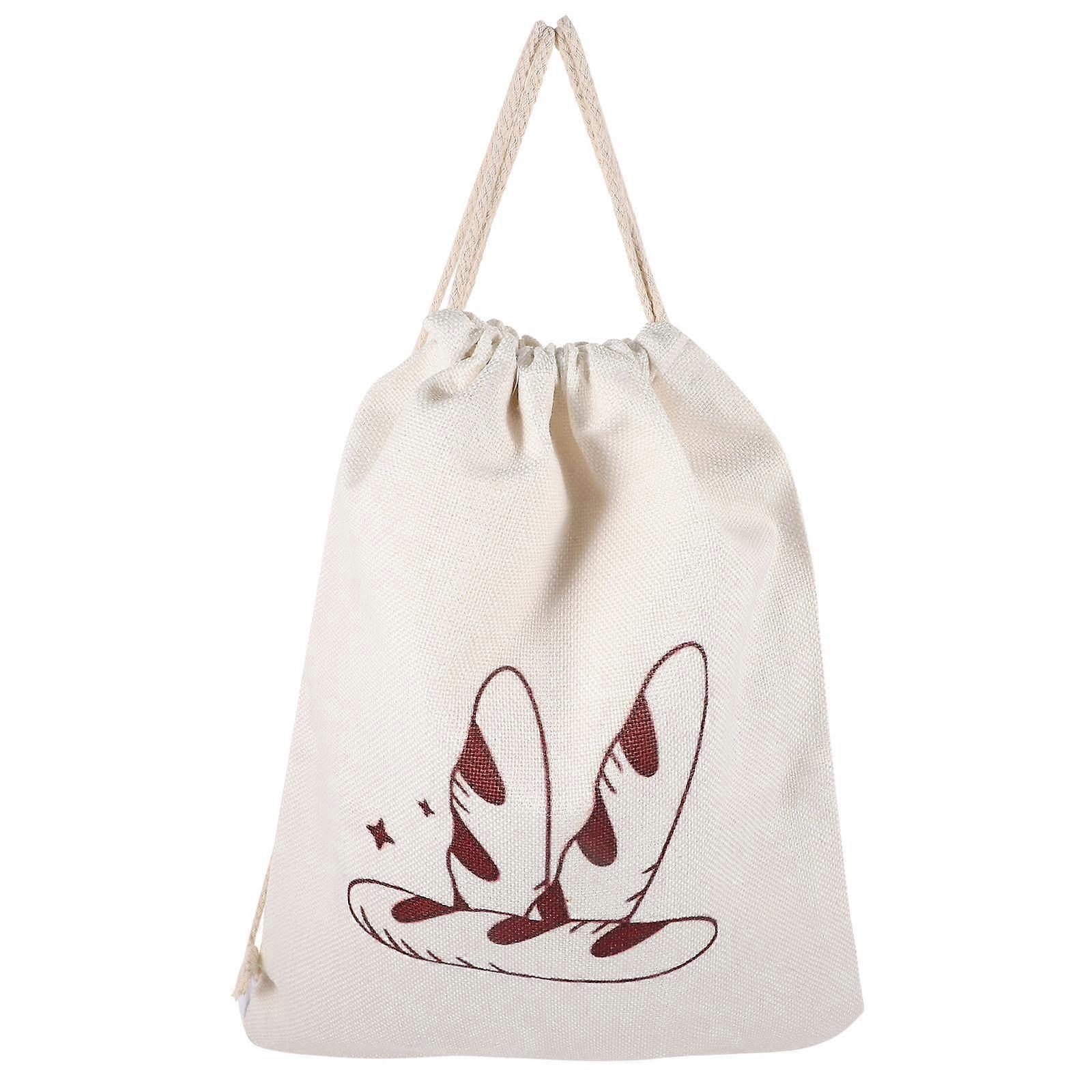 Reusable Bread Bag Linen for Food Storage Use 1 Piece Drawstring Bag
