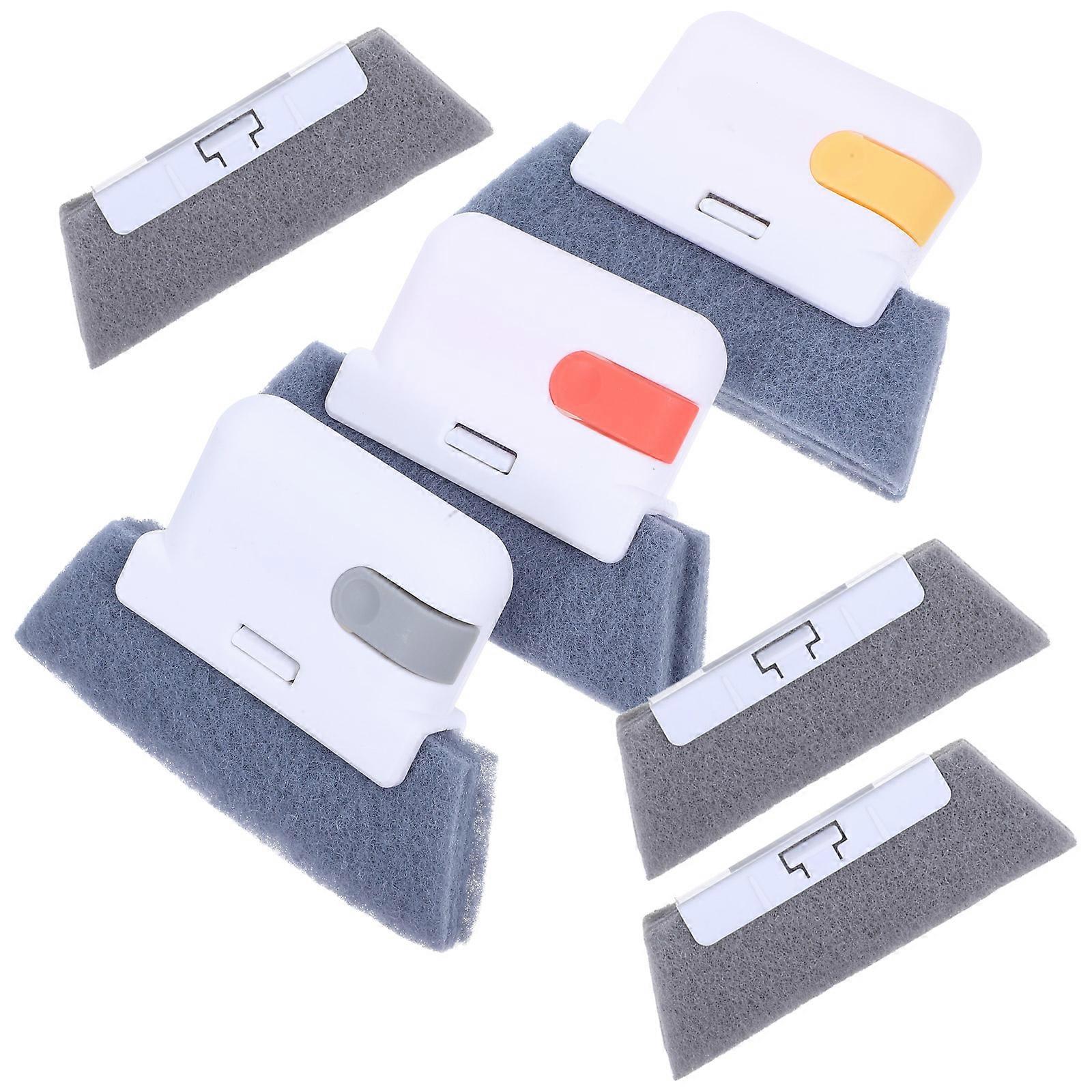 Household Window Cleaner Tool 6Pcs With Detachable Brush Head Suitable For Cleaning Windows And Glass Surfaces In