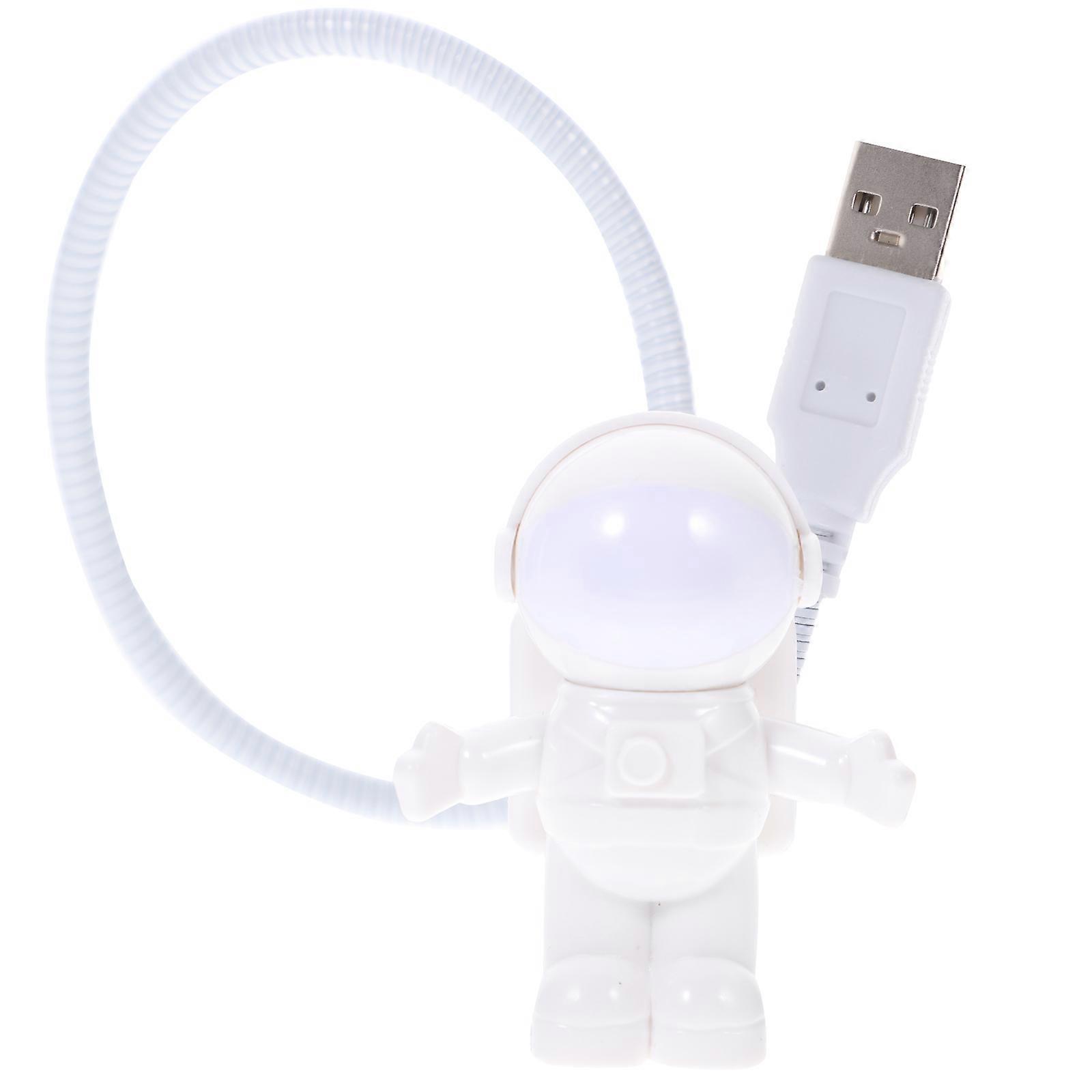 Astronaut Pattern USB Table Lamp for Illuminating White PVC Desk Light with EyeProtection 1PC