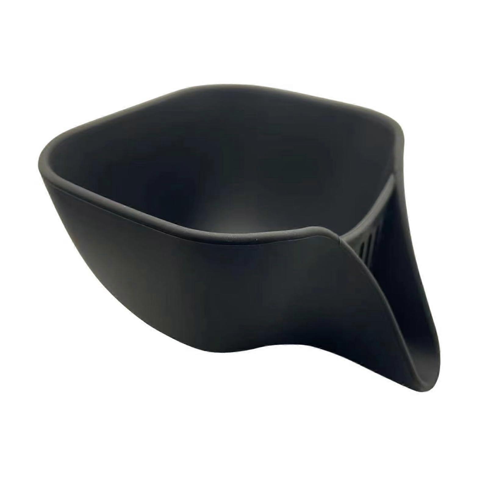 Kitchen Drain Basket Practical Black Sieve Tool For Cleaning And Filtering