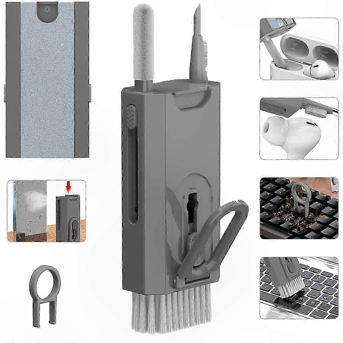 8-in-1 Cleaning Brush Set for Electronics, Keyboard, and Device Maintenance Tool Kit