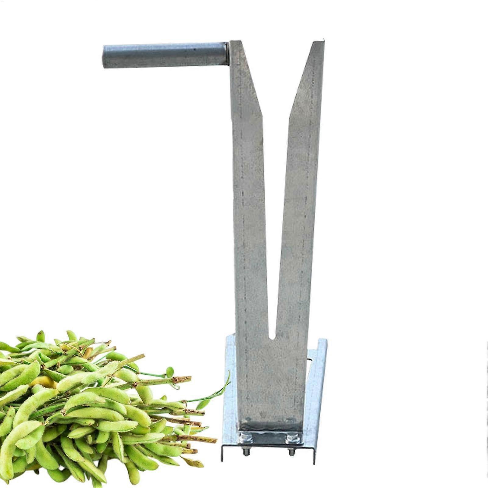 Nut Picker Harvest Tool, Comfortable Handle, Efficient Harvest Collection Device in Silver for Edamame, Walnuts and Pistachios