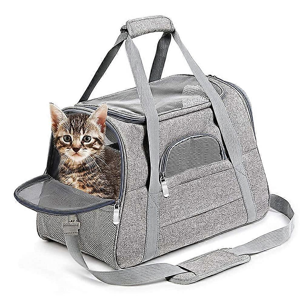Pet Carrier Airline Approved Cat Dog Carrier with Shoulder Strap