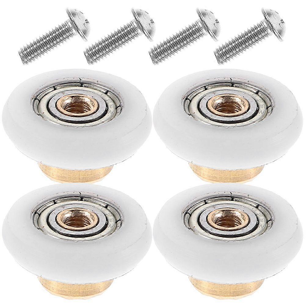 4pcs Duschtür Rollbad Duschtür Schieberolle Duschtür Teil
