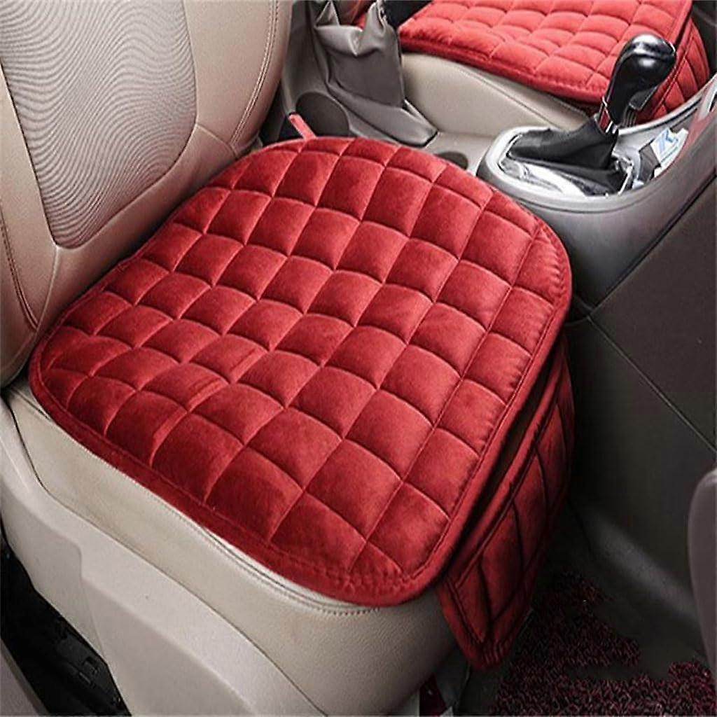 Auto Winter Seat Cushion for Alfa Romeo 4C 2013, Comfortable Breathable Plush NonSlip, C2xRed Front Row
