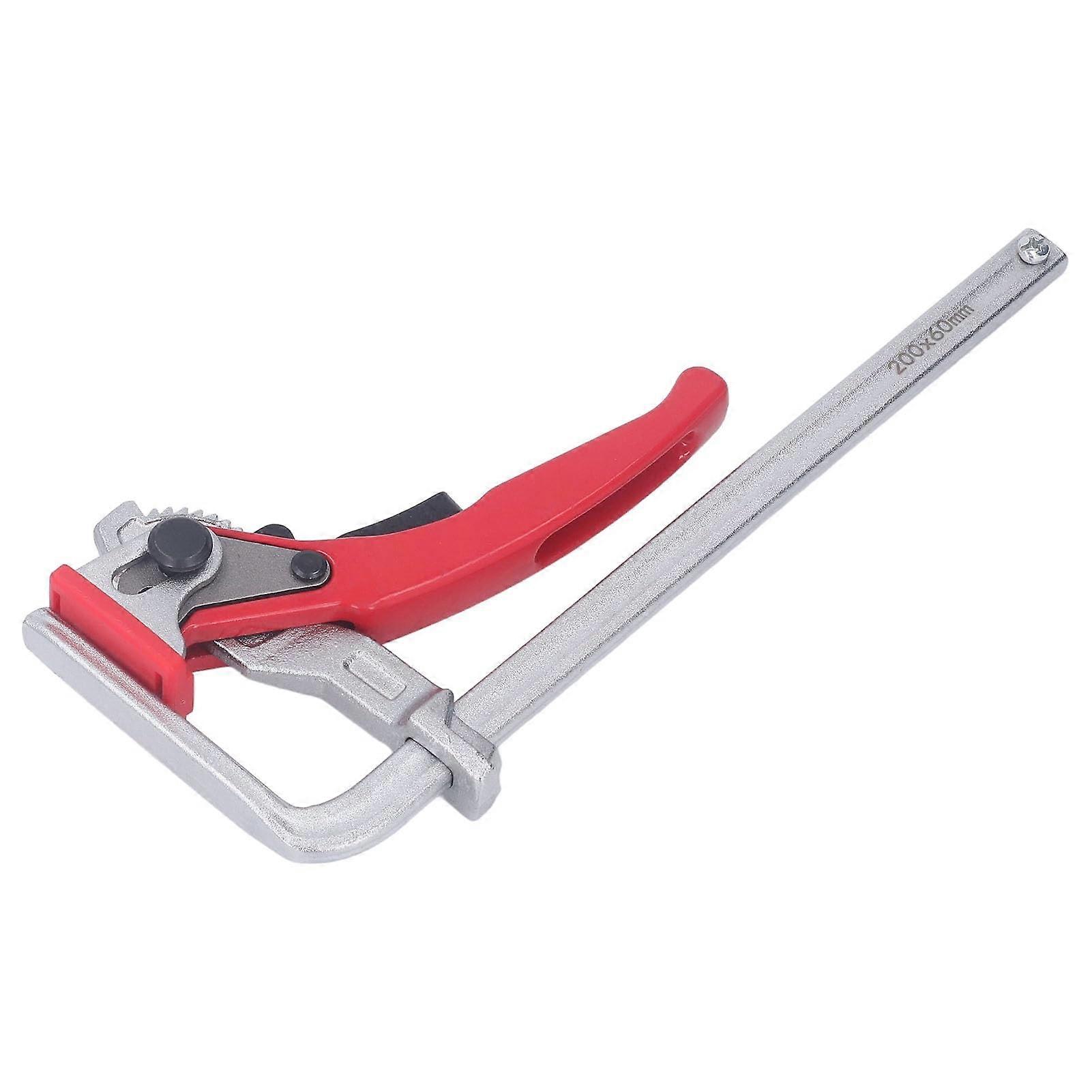 Schnelle Ratchet Guide Rail Clamp Strong and Stable for Woodworking Table, Alloy Steel, Non-Slip Protection, Easy Operation