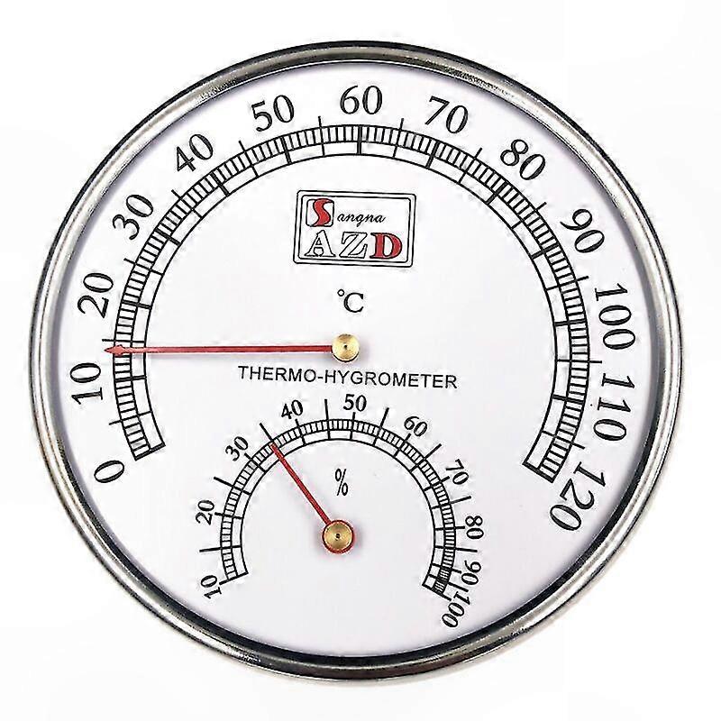 Indoor Thermometer and Hygrometer for Sauna, High-Precision Pointer Type Temperature and Humidity Monitor with Extended Range