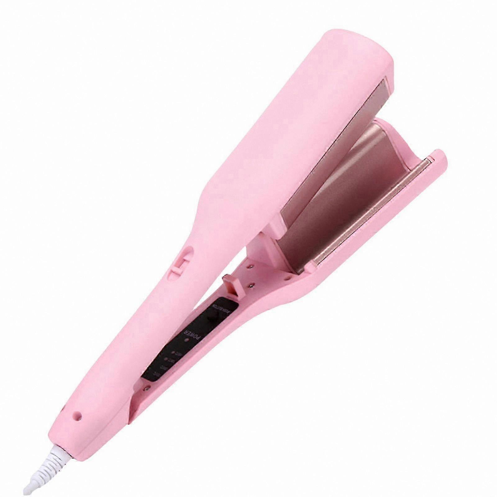 V-Shaped Hair Waving Iron for Water Ripple Curls, Eggroll Style Curling Crimper with Multi-Functionality