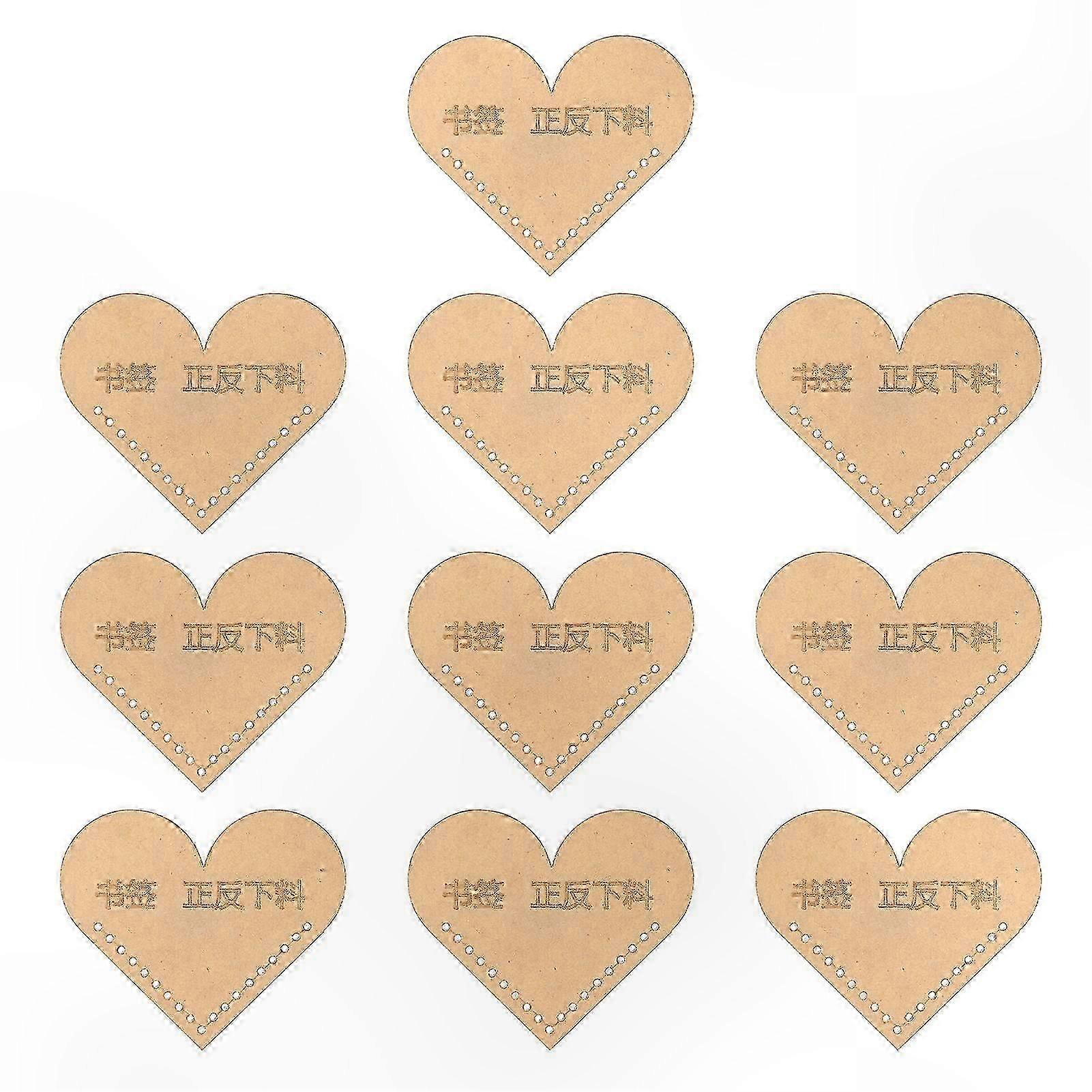 10Pcs Transparent Acrylic Template for Precise Cutting DIY Bookmark Creation