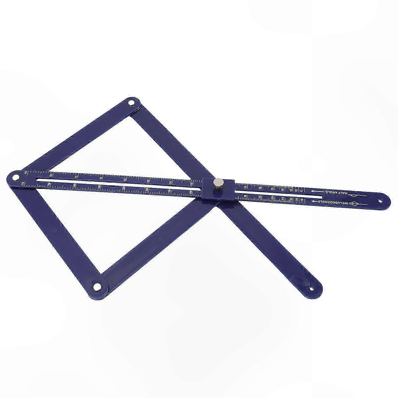 Adjustable Plastic Angle Finder for Precise Carpentry Measurements and Layouts