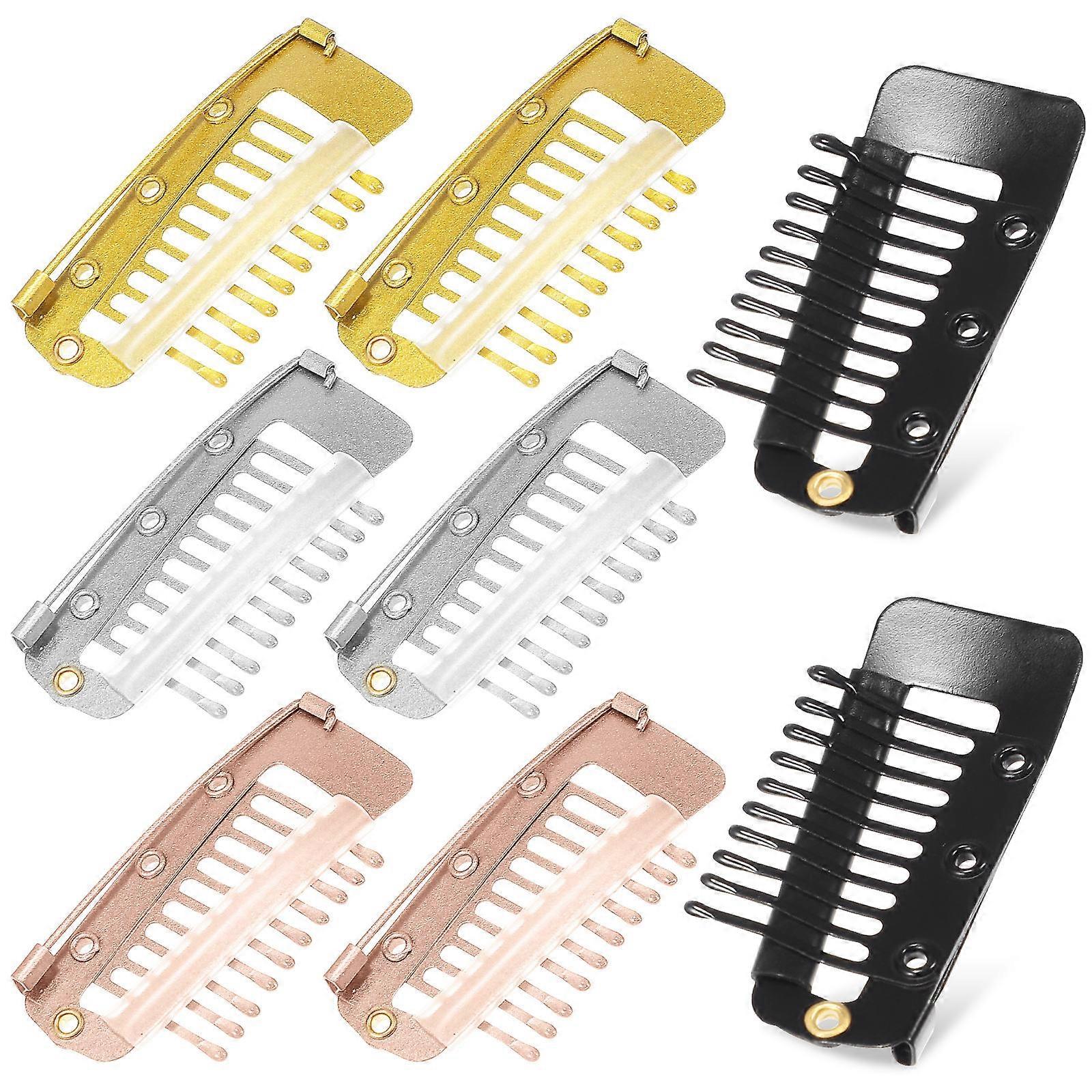 8pcs Hair Extension Clips Small Lightweight Durable Metal Wig Clips Multi For Firm Hold And Invisible Style