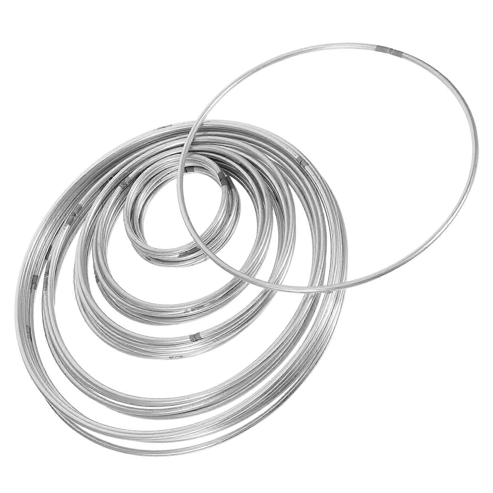 Silver Metal Hoops for Crafts Versatile Dreamcatcher Making Rings 30Pcs