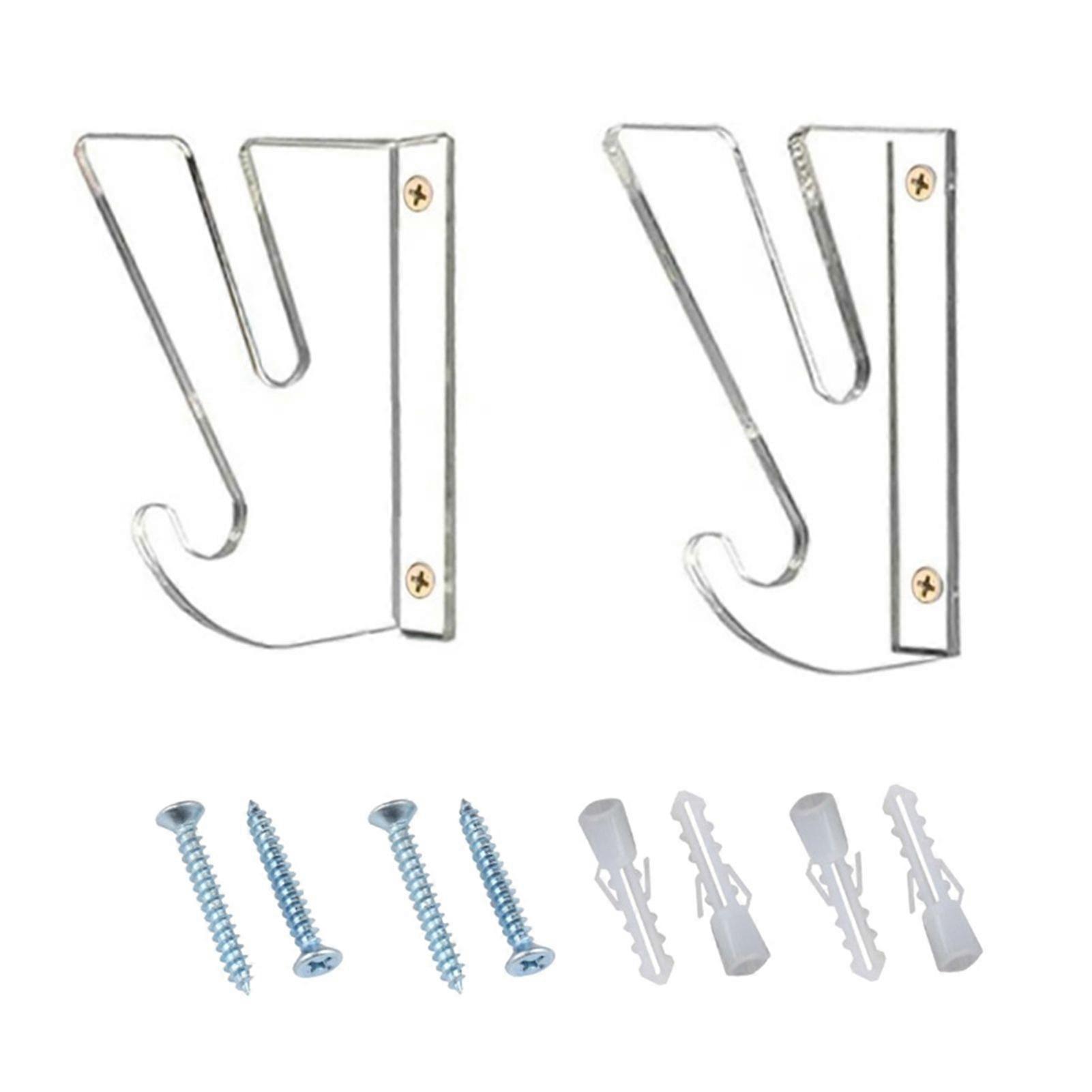 Wall-mounted Display Rack for Skateboards with Storage Hooks 2PCS