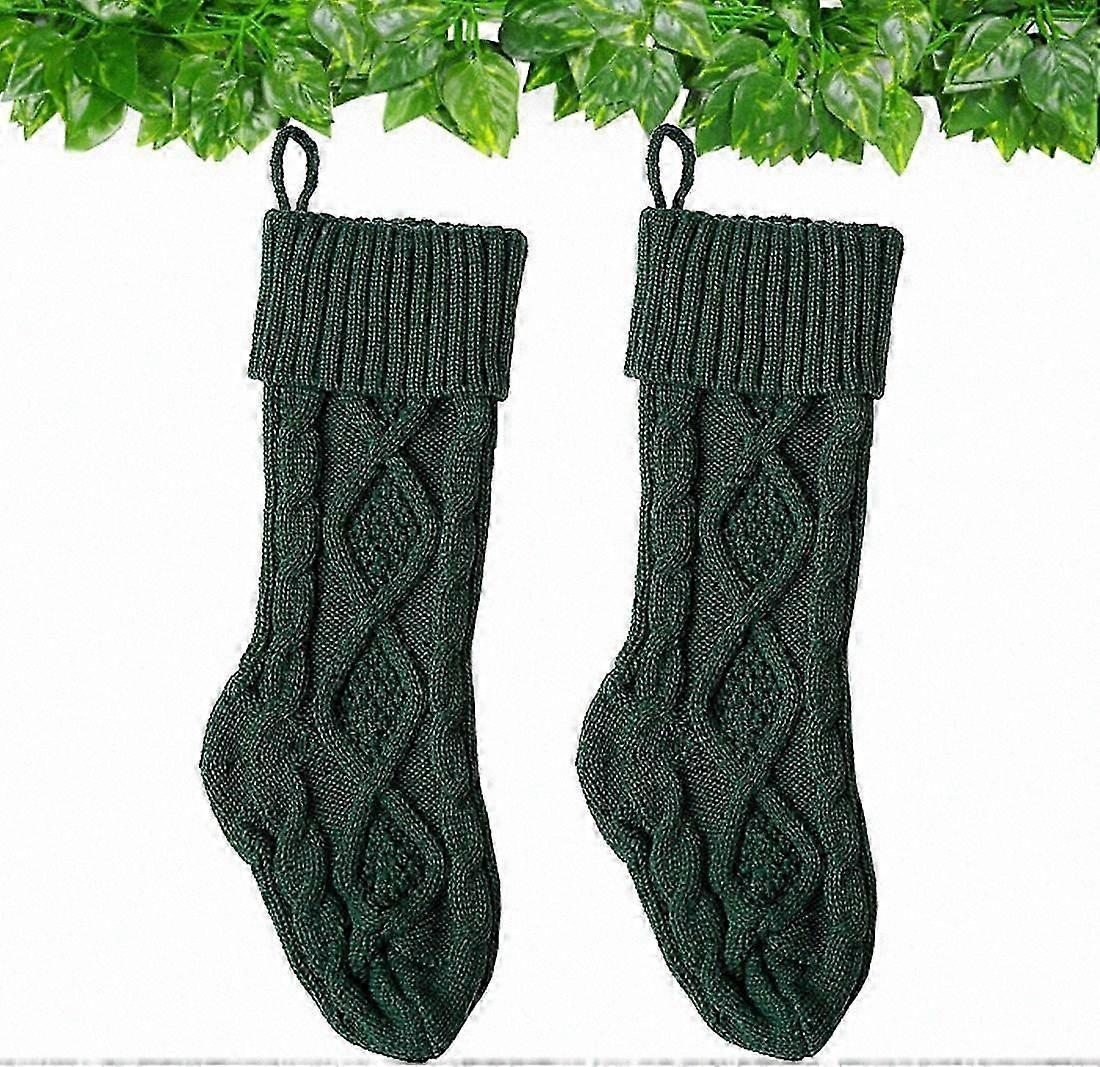 Festive Holiday Stockings Decor 2 Pack 46cm