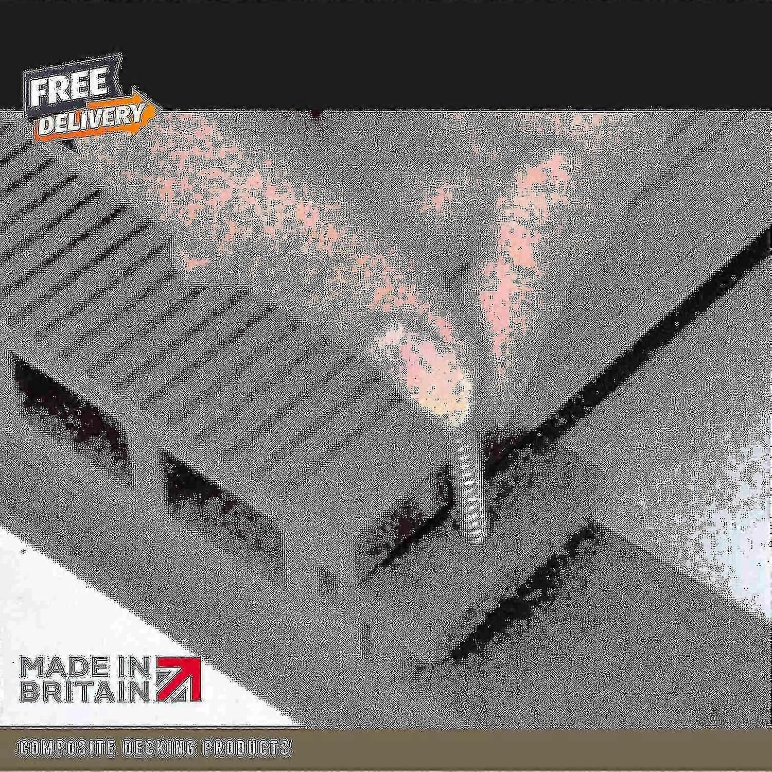 100 Composite Decking Clips Fixings T-clips Plastic Fasteners 100 Bag