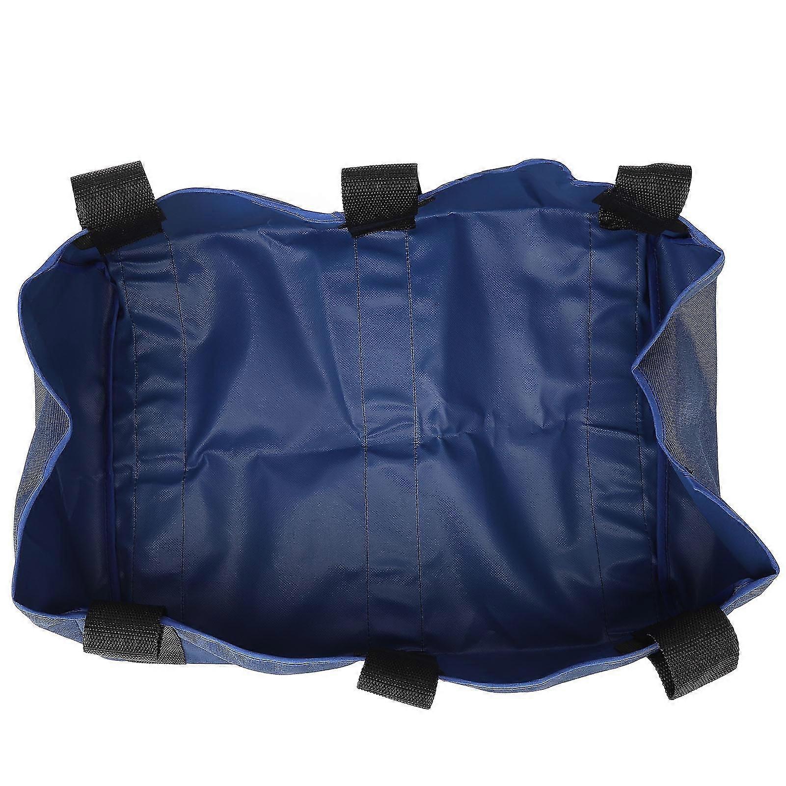 Rollator Bag Storage Hook And Loop Portable Nylon Under Seat Wheelchair Basket for Umbrella Blue