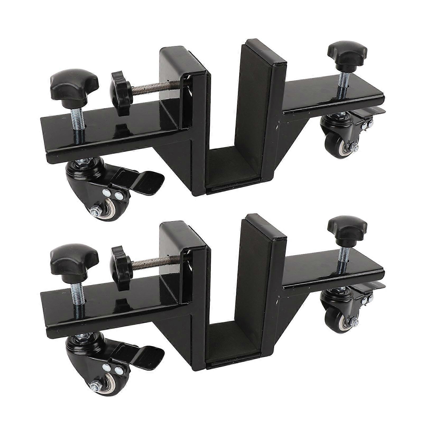 2pcs Steel Door Handling Cart 16cm Strong Load Bearing Tool