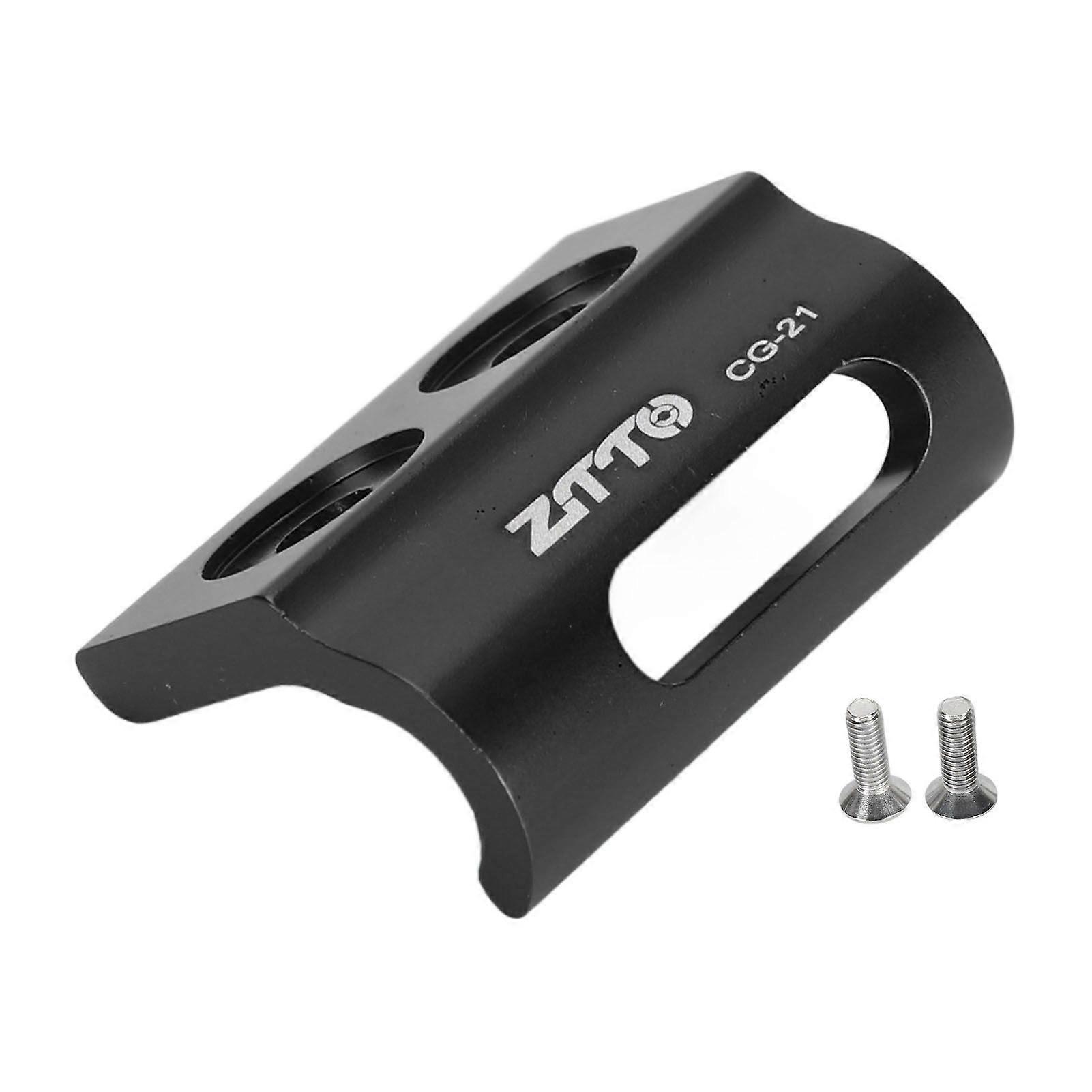 Bike Front Derailleur Hanger Aluminum Alloy Derailleur Mount Adapter Sturdy Stable Frame Gear Hook for Biking Accessories Black